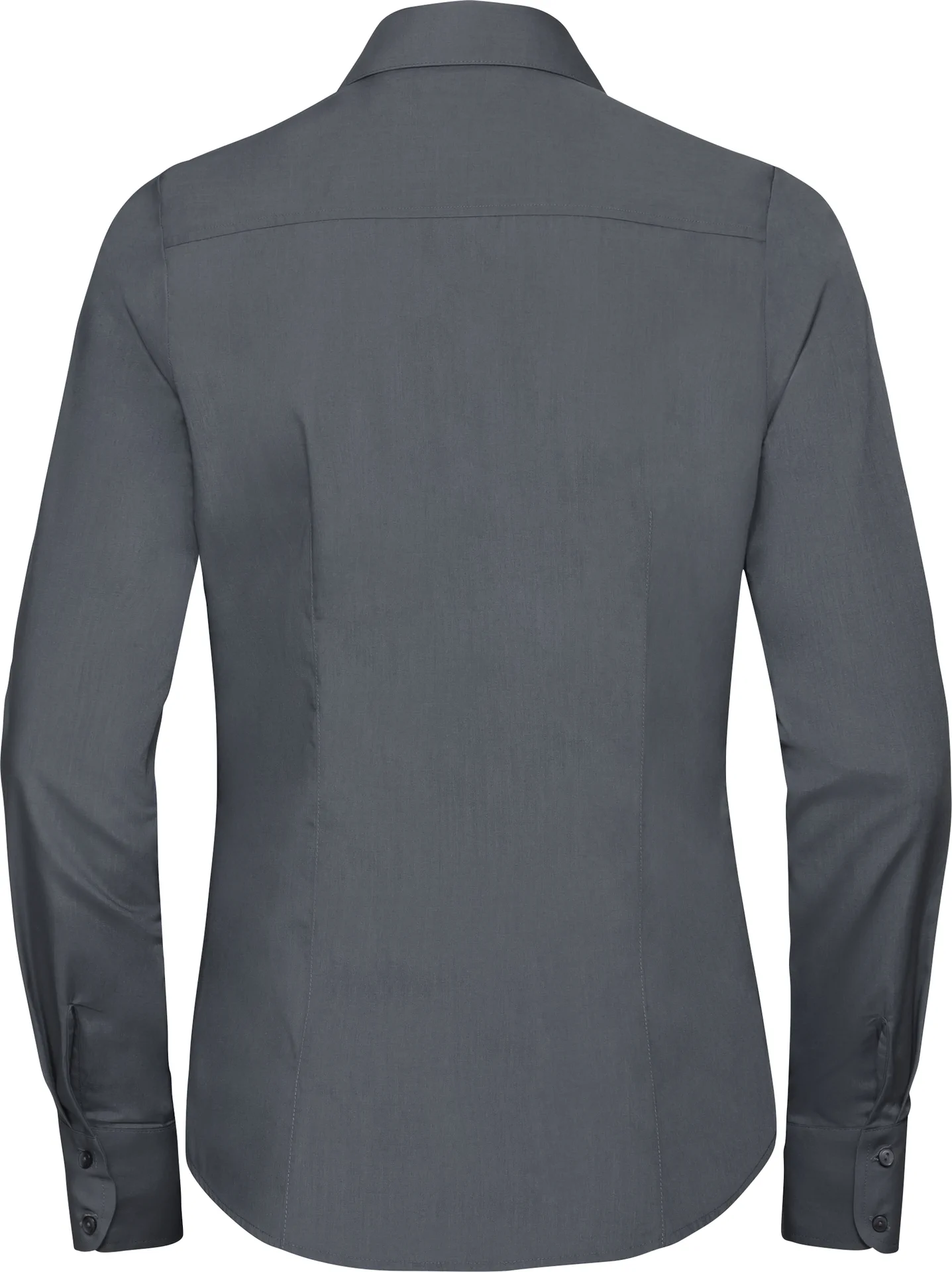 Russell Ladies Long Sleeve Polycotton Easy Care Fitted Poplin Shirt