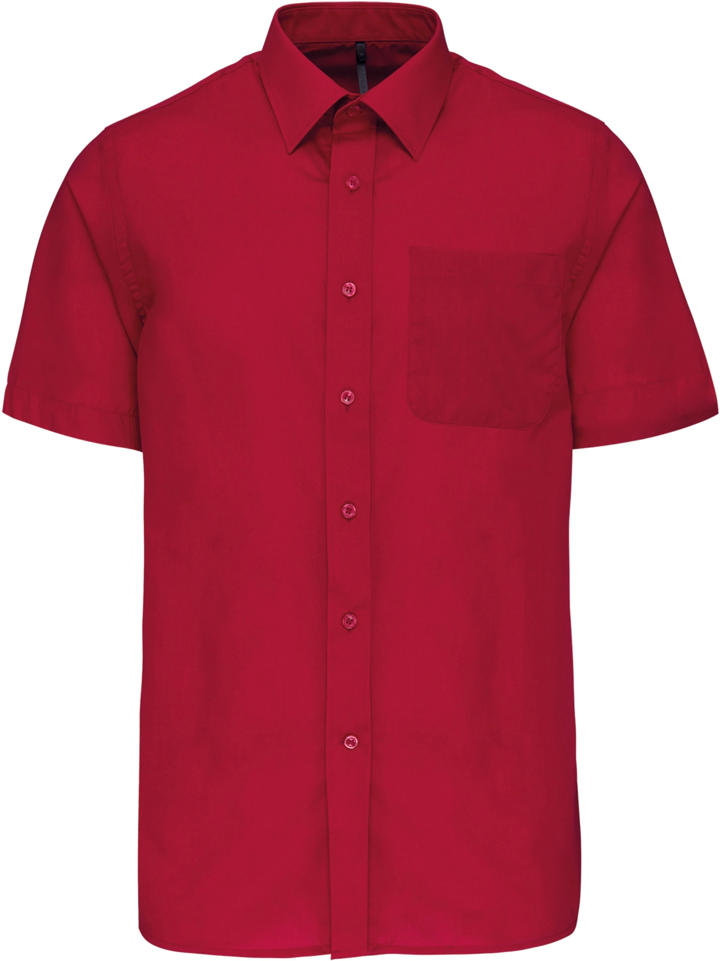 K551-popeline-hemd-ace-kurzarm-classicred-front-3 Kariban Popeline Hemd "Ace" kurzarm