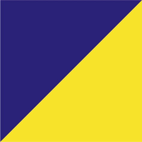 kornblau-leuchtgelb