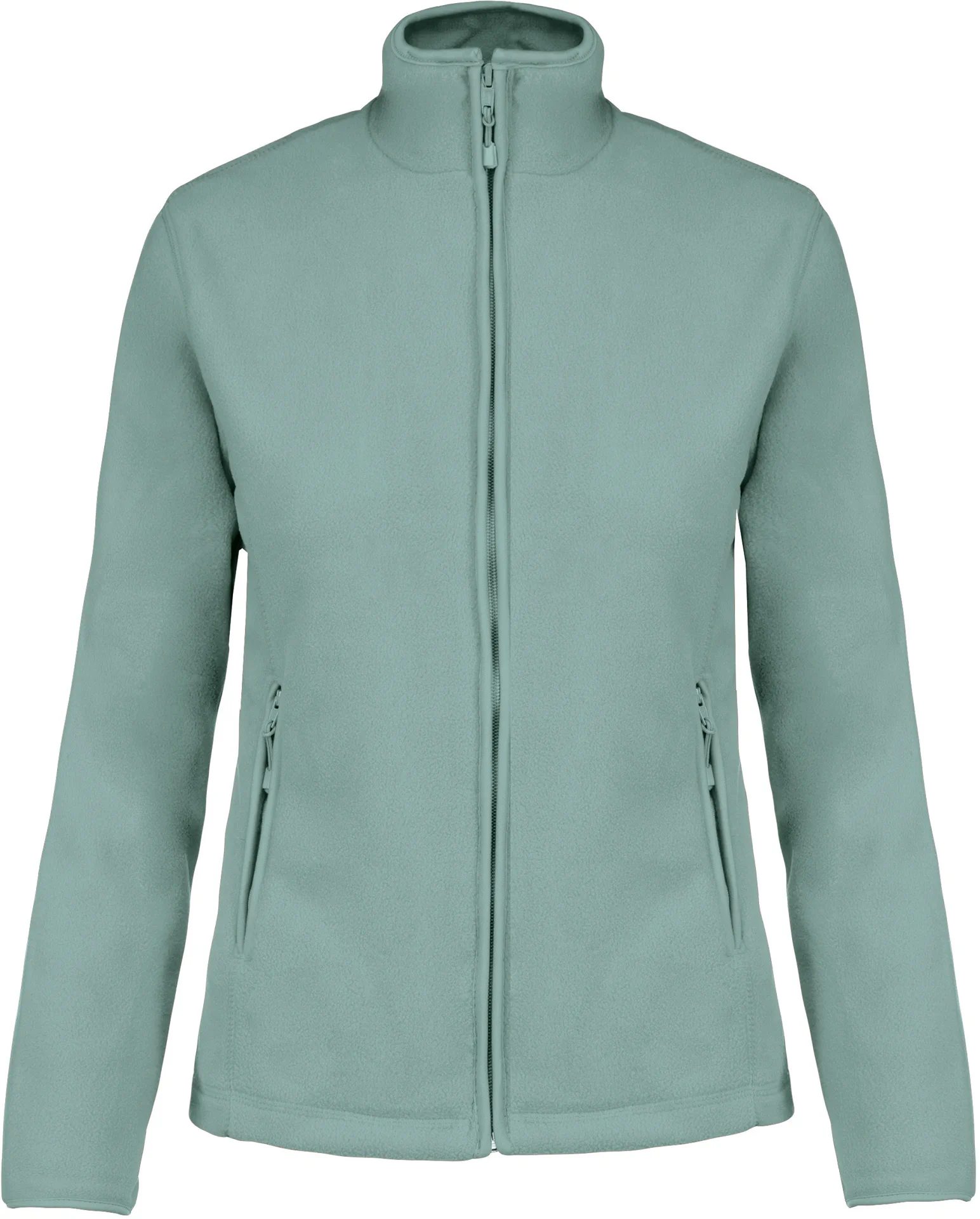 kariban-K907-damen-microfleece-jacke-maureen-sage-front-3 Kariban Damen Fleece Jacke "Maureen"