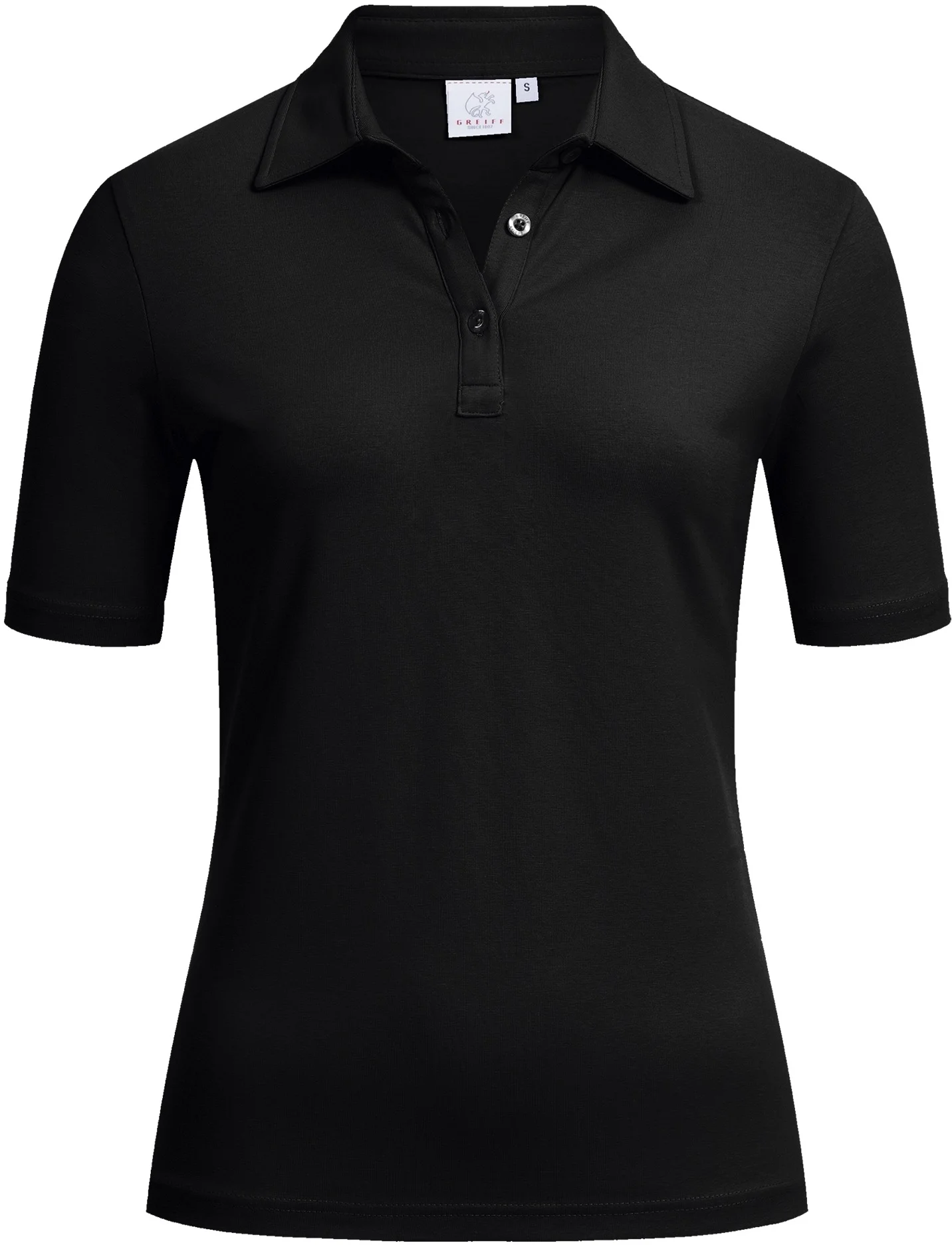 greiff-66810-damen-poloshirt-rf-shirts_1405_schwarz-front-2 GREIFF Damen Poloshirt Regular Fit