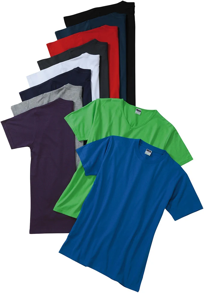 jn911-mens-slim-fit-t-shirt-detail-1 James & Nicholson Men's Slim Fit-T