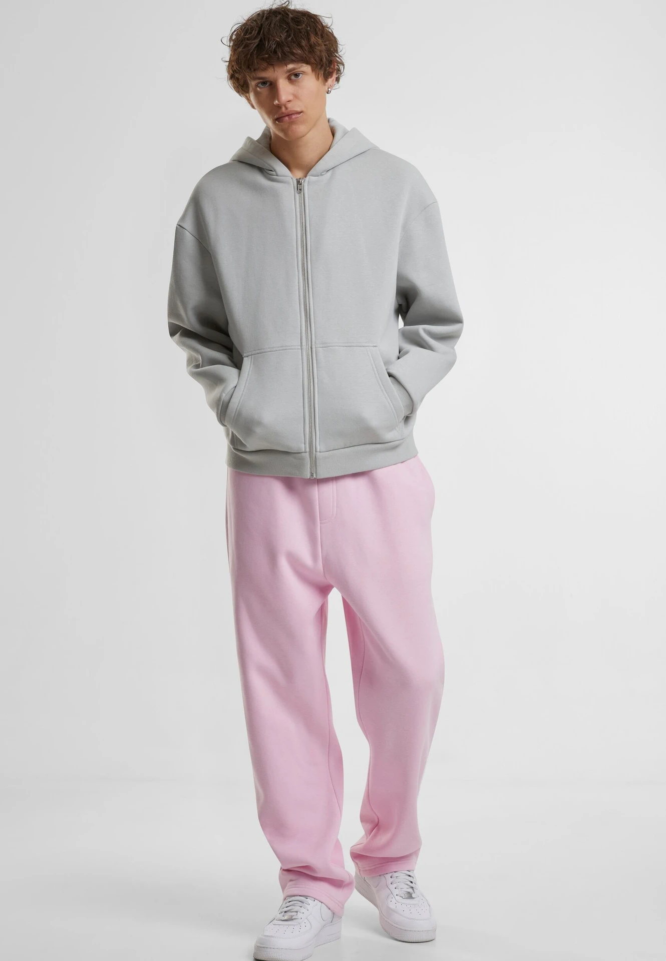 Build Your Brand Fluffy Track Sweatpants