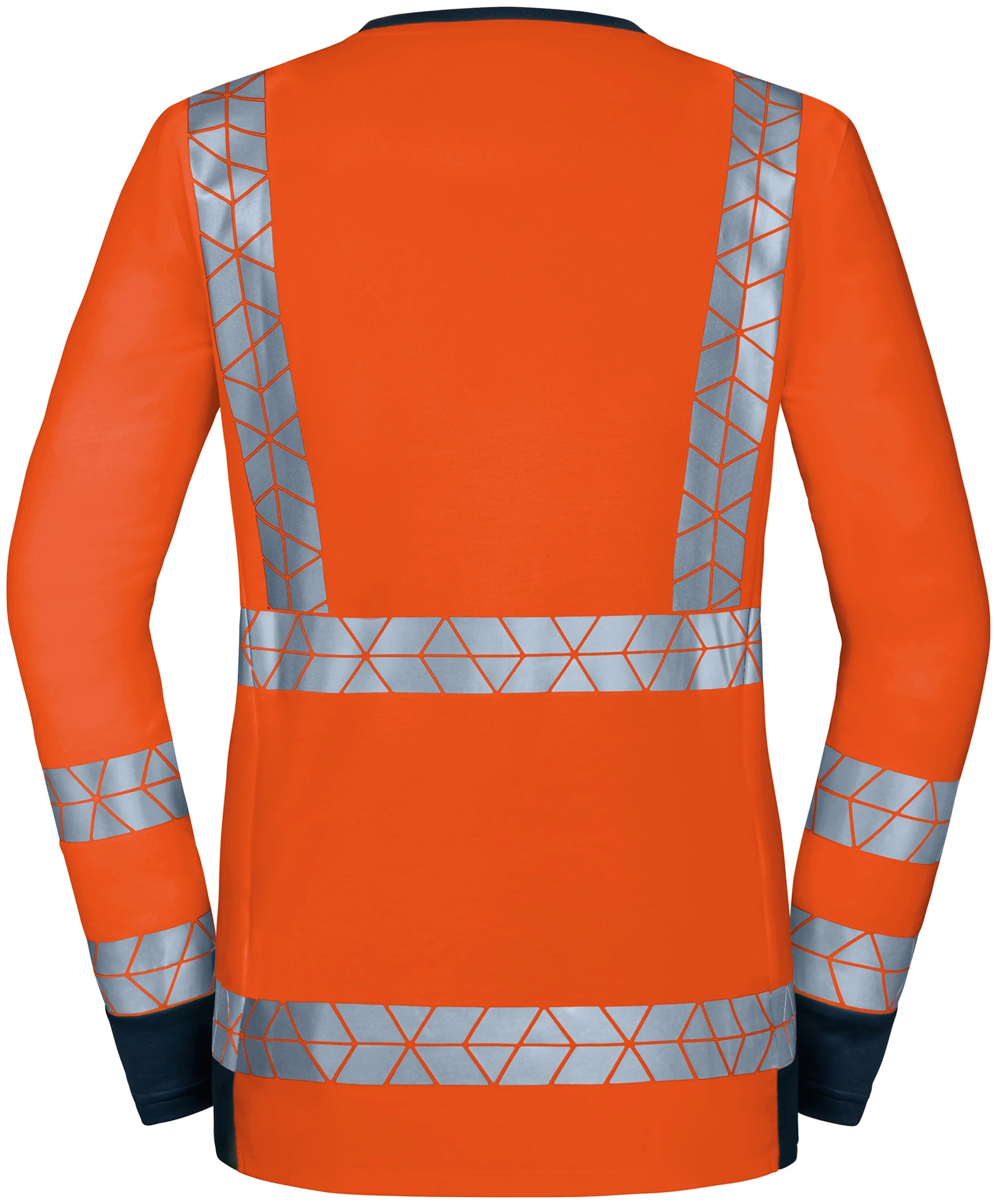 schoeffel-pro-7733-signalheld-longsleeve-warnschutz-damen-warnorange-dunkelblau-3 Schöffel PRO 7733 Damen SIGNALHELD Warnschutz Longsleeve