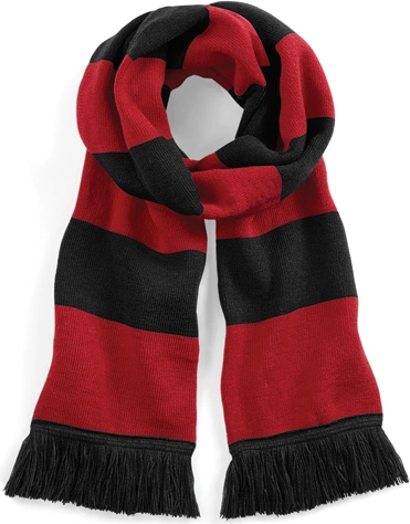 beechfield-b479-stadium-scarf-black-classicred-front-1 Beechfield Stadium Scarf
