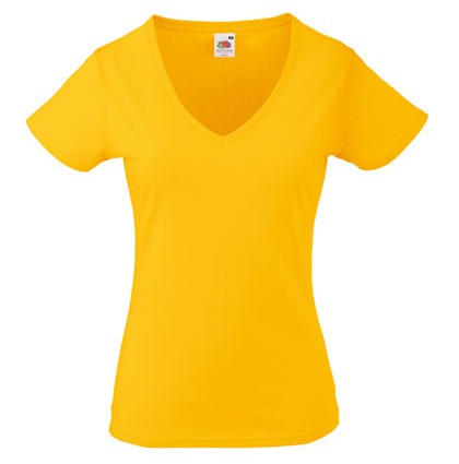 F.O.L. Lady-Fit Valueweight V-Neck T