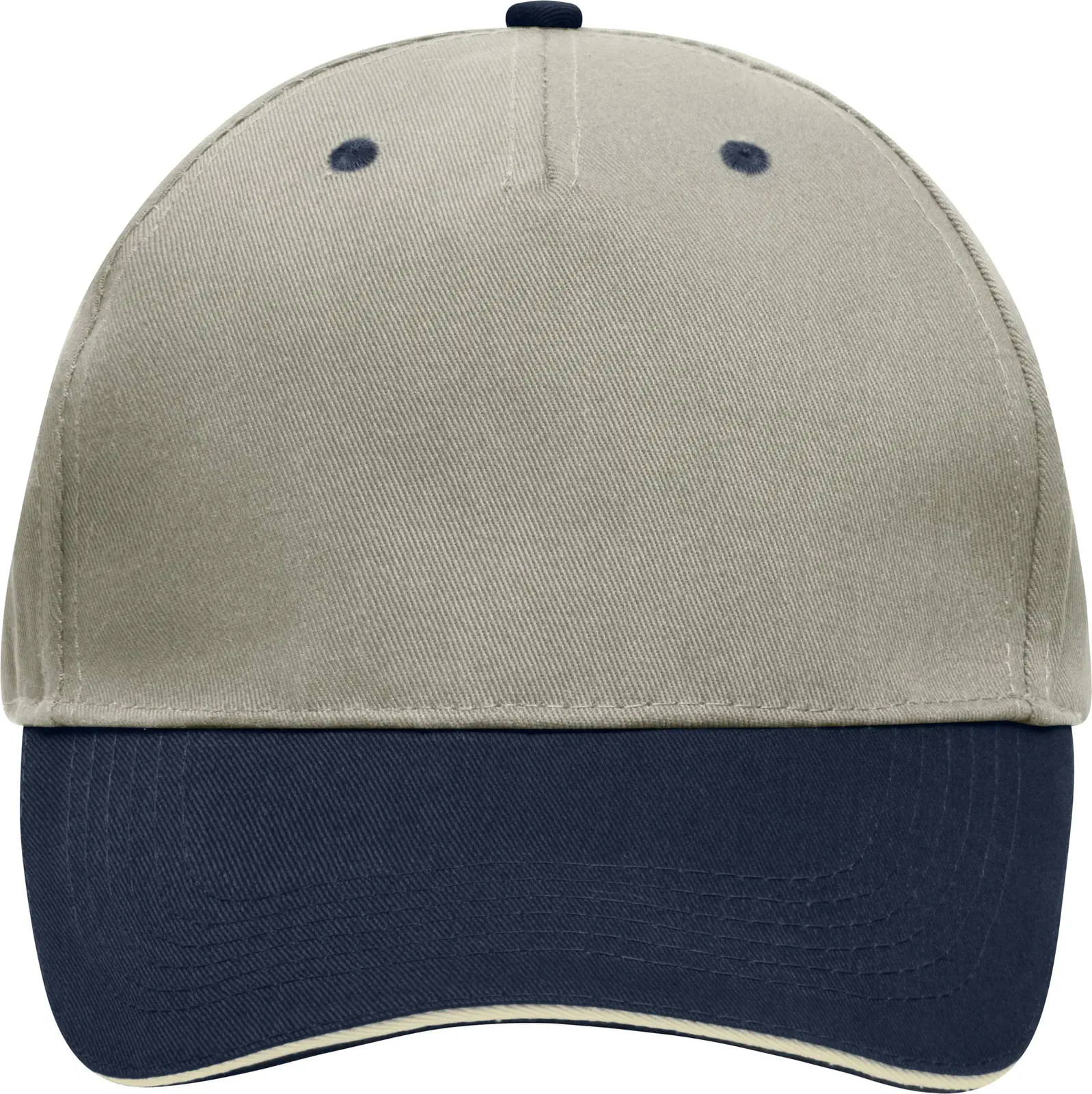 daiber-mb6526-5-panel-sandwich-cap-beige-navy-beige-front-3 daiber 5-Panel Sandwich Cap