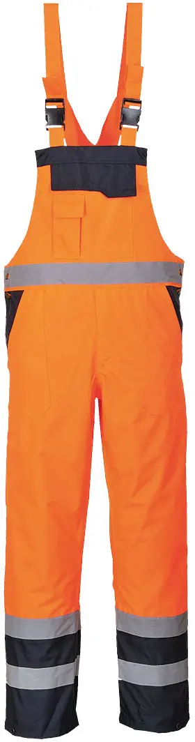 PORTWEST S489 Warnschutz Kontrast Winter Latzhose PORTWEST S489 Warnschutz Kontrast Winter Latzhose
