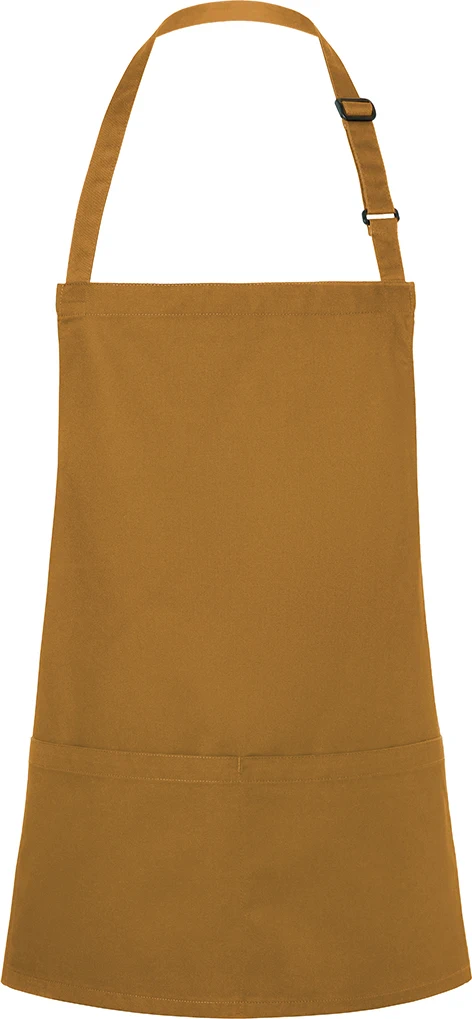 KARLOWSKY kurze Latzschürze Basic mit Schnalle und Tasche