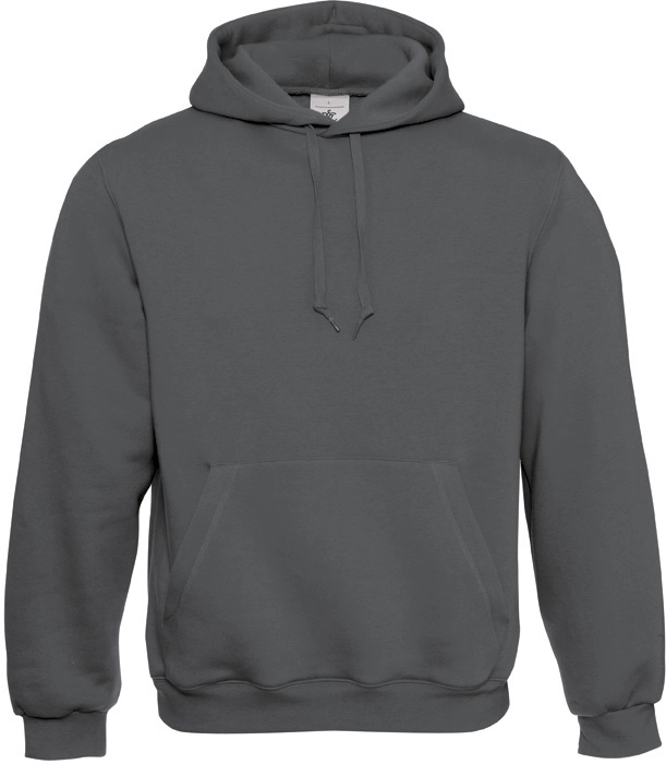 BC-WU620-Hooded-Sweat-steelgrey-front-2 B&C Hooded Sweat Men