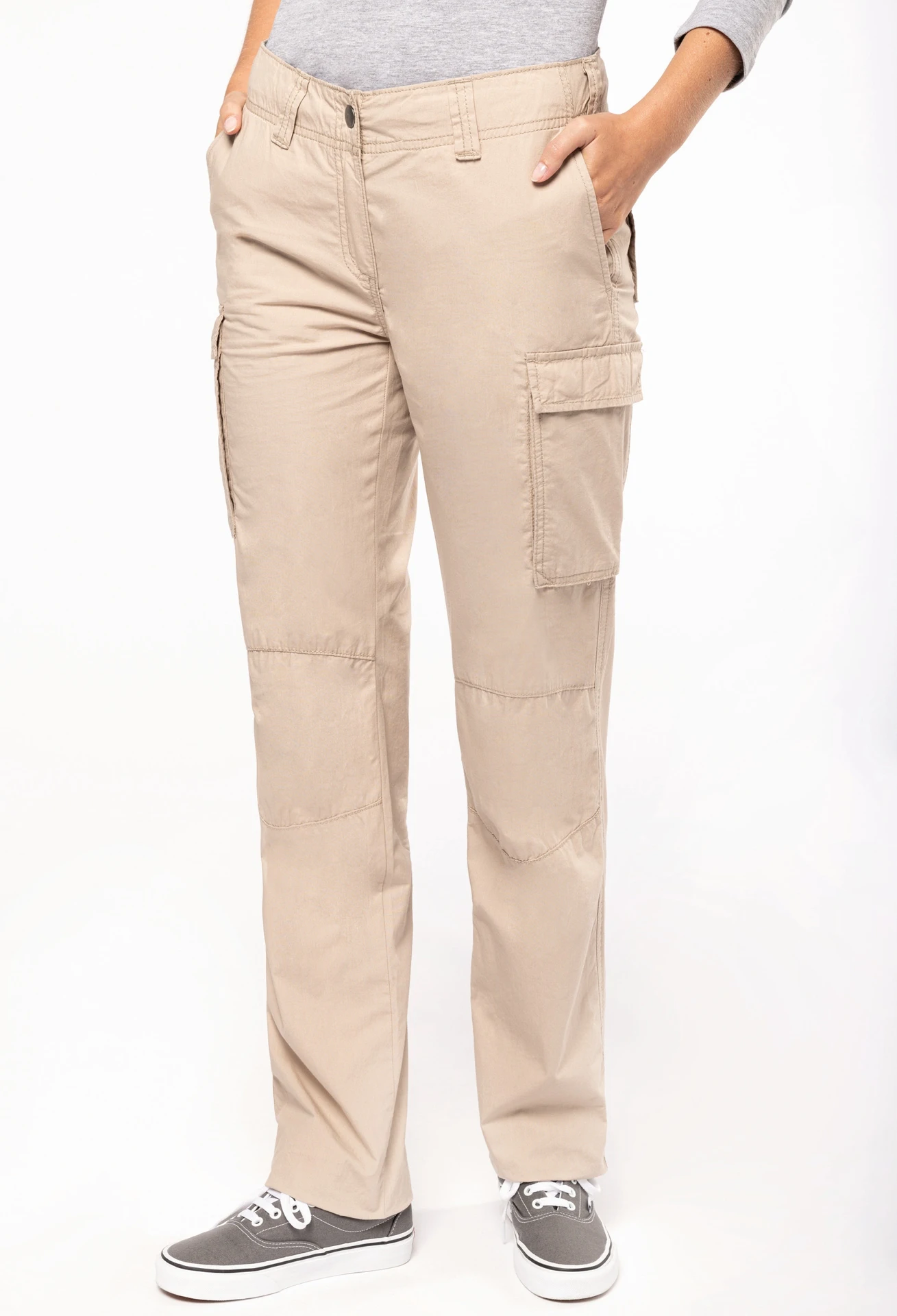 Kariban Leichte Damenhose mit mehreren Taschen