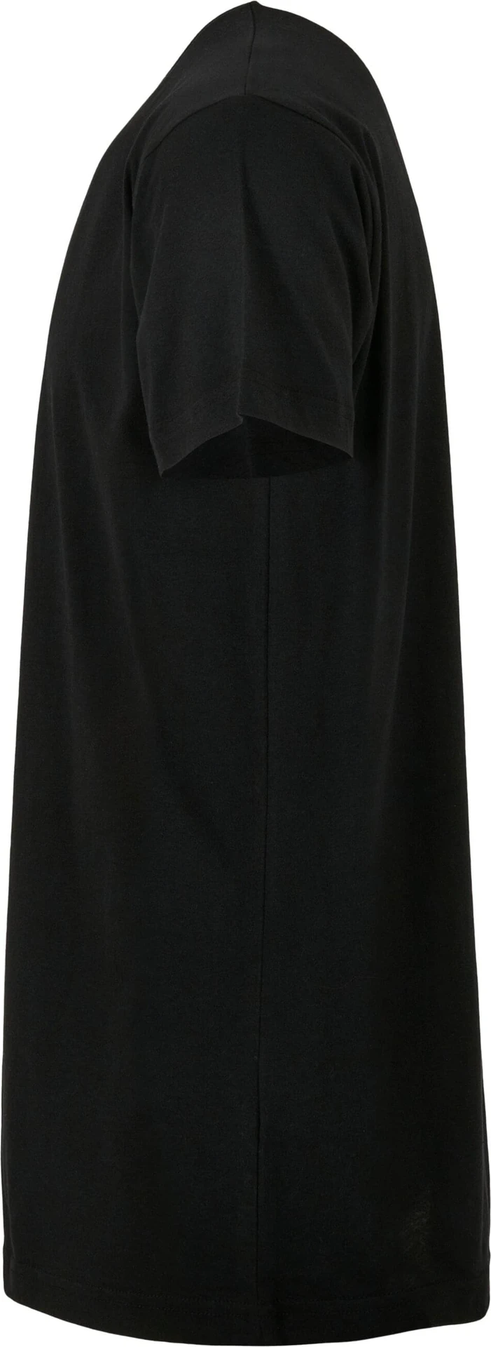 BYB-BY028-shaped-long-t-shirt-black-left-6 Build Your Brand Shaped Long Tee