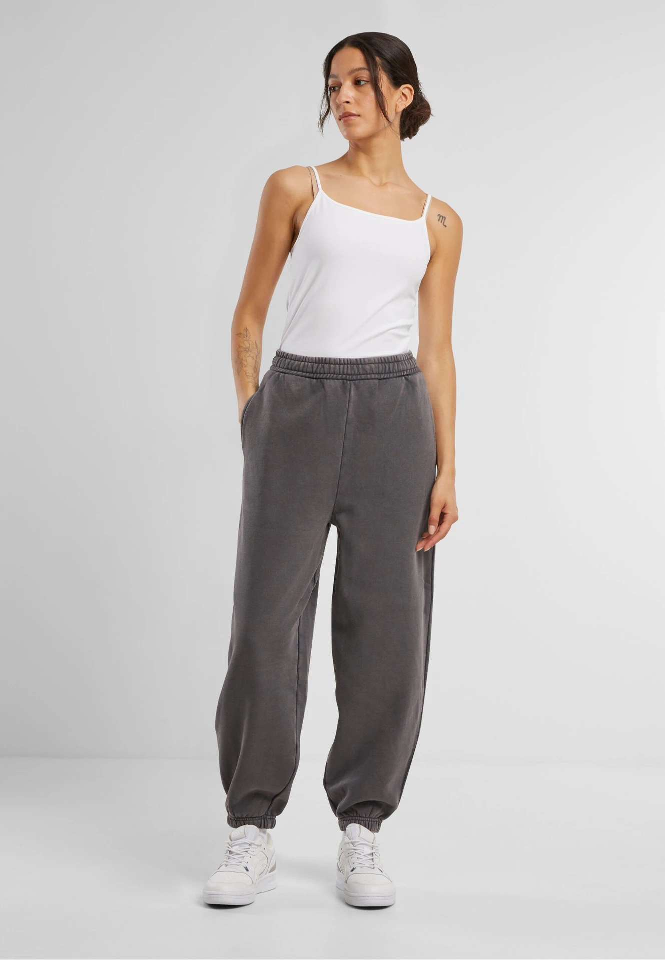 Build Your Brand Ladies Vintage Heavy Sweatpants