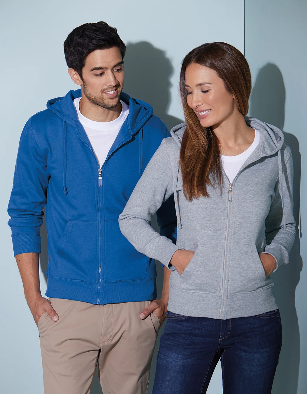jn042-mens-hooded-jacket-model-0 James & Nicholson Men's Hooded Jacket