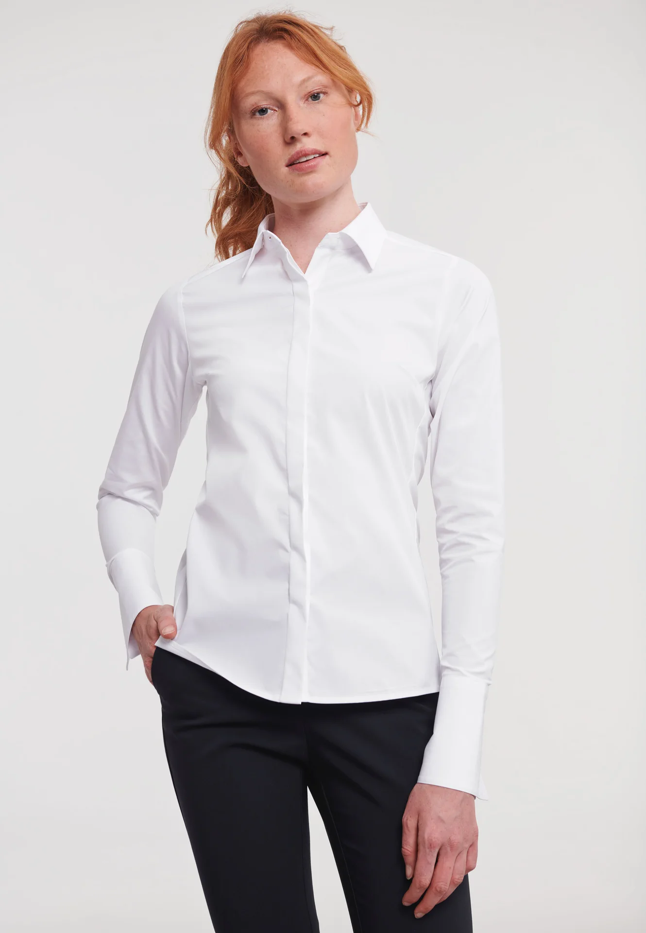 Russell Ladies Long Sleeve Ultimate Stretch Shirt