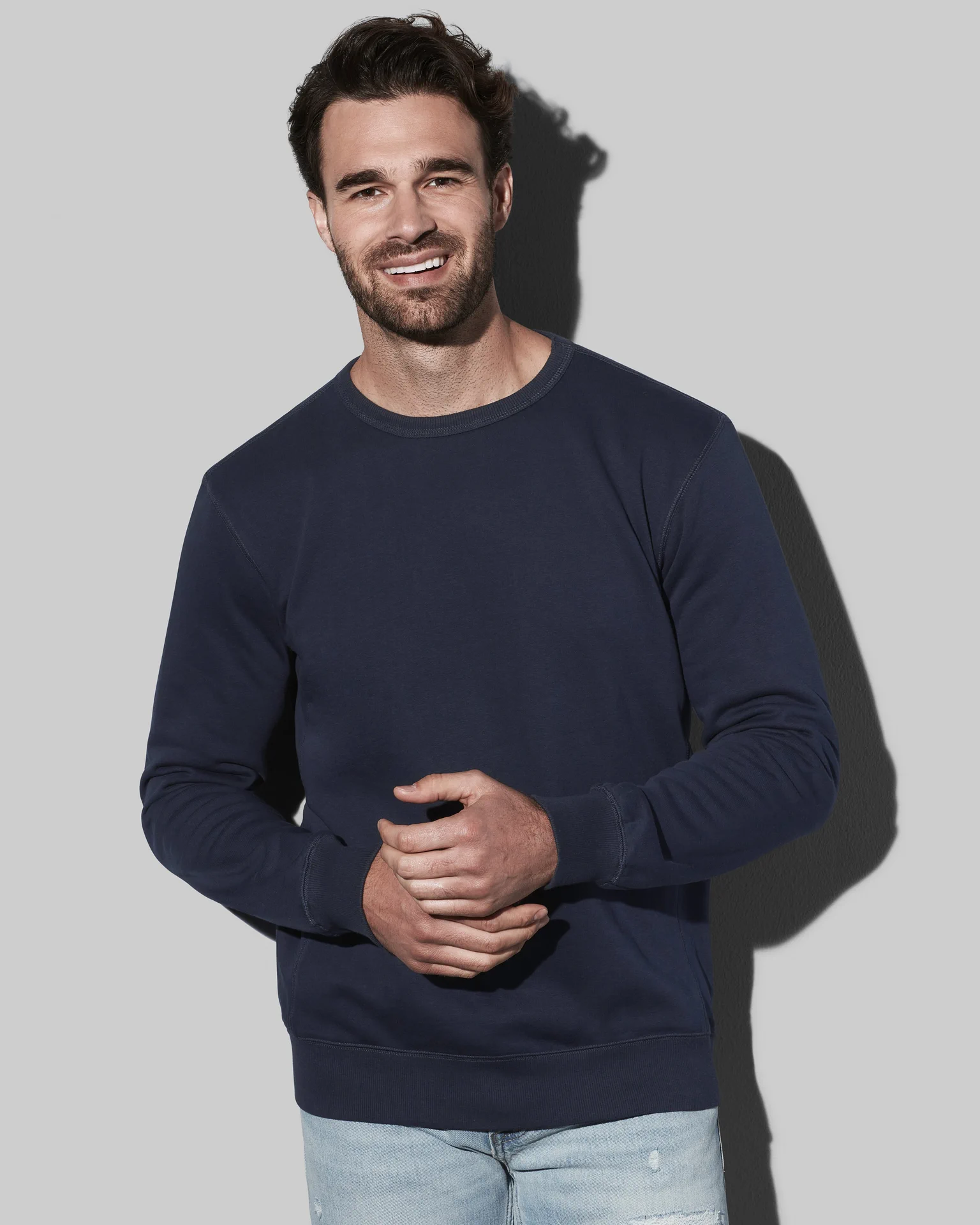 stedman-st5620-sweatshirt-bluemidnight-.model-1 Stedman Active Sweatshirt