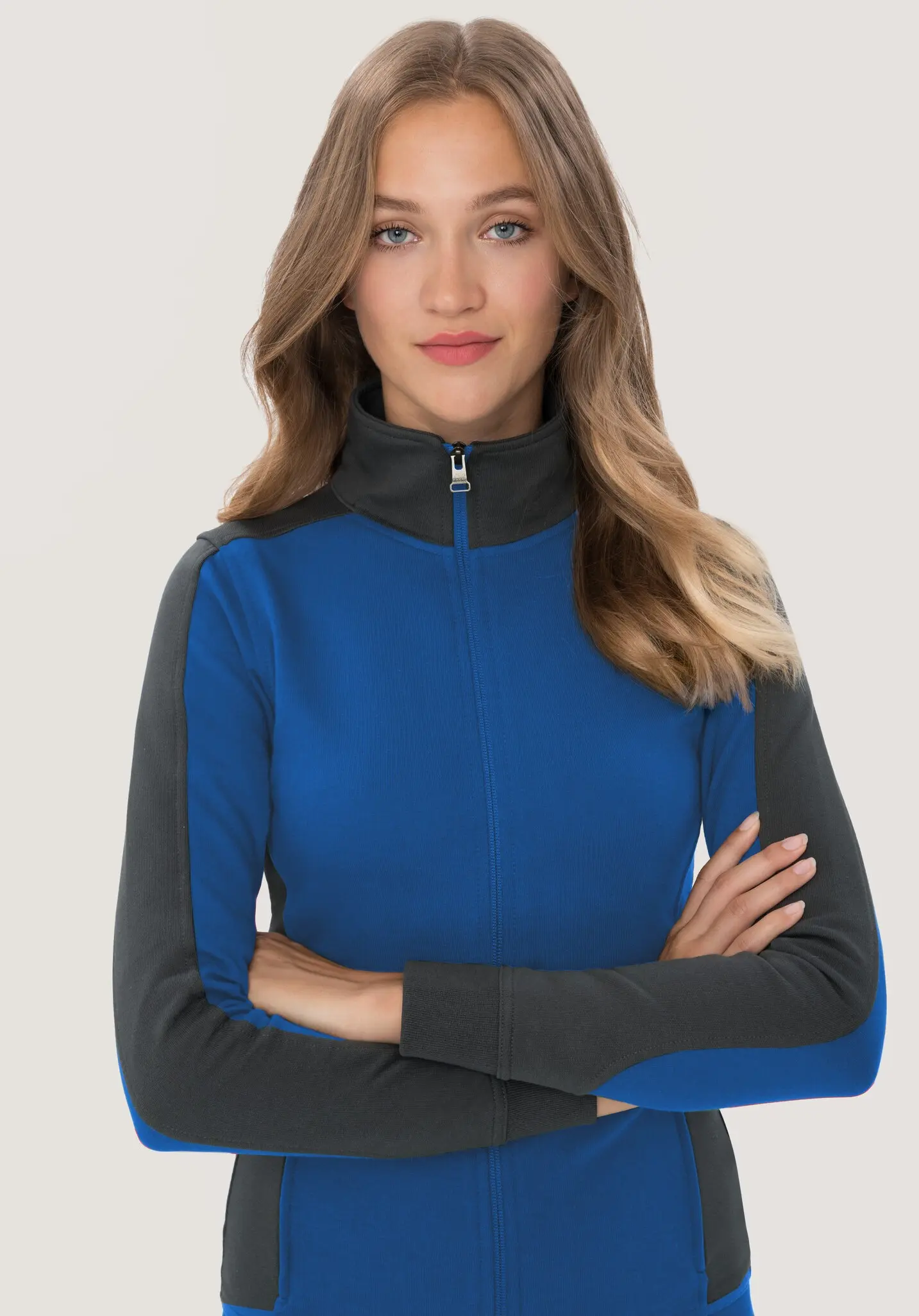 HAKRO Damen-Sweatjacke 277 Contrast Mikralinar®