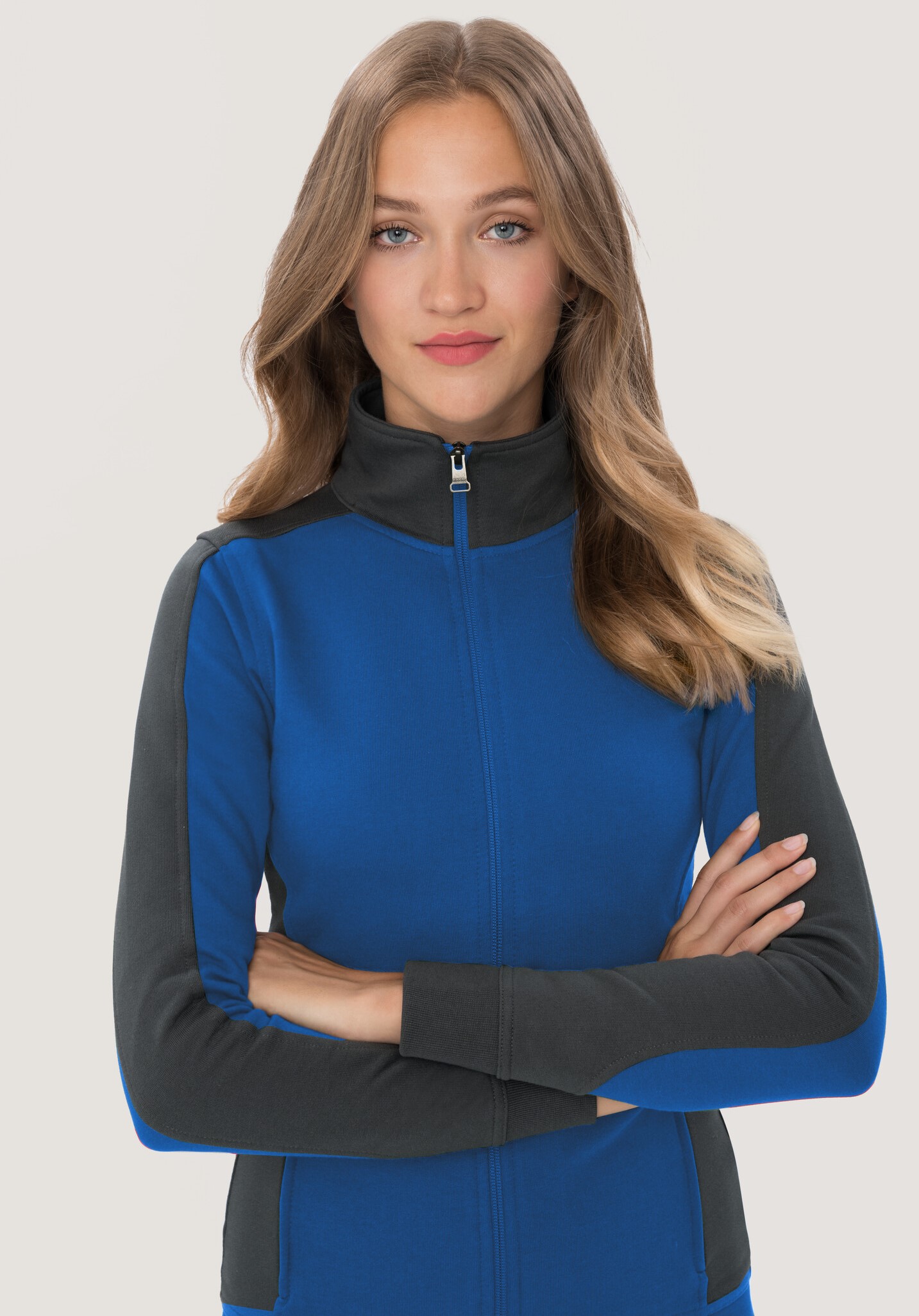 HAKRO Damen-Sweatjacke 277 Contrast Mikralinar® HAKRO Damen-Sweatjacke 277 Contrast Mikralinar®