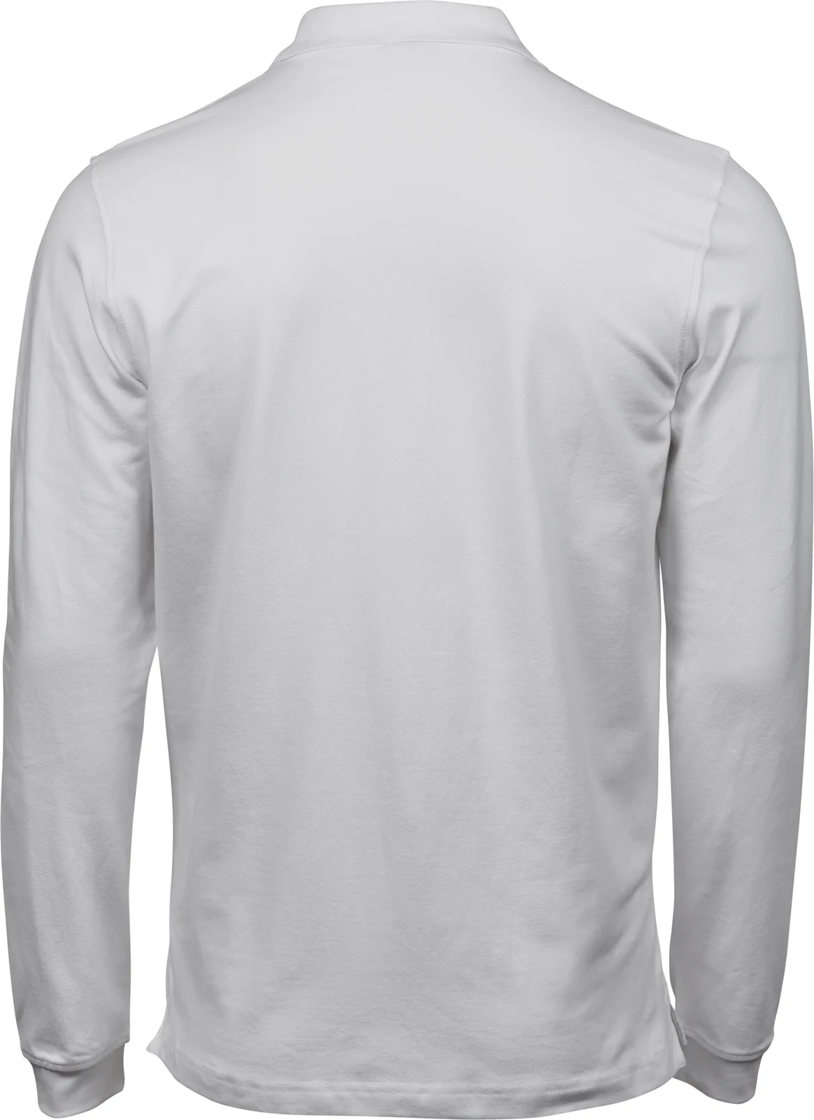 tee-jays-1406-mens-luxury-stretch-long-sleeve-poloshirt-white-back-3 Tee Jays Men's Luxury Stretch Long Sleeve Polo