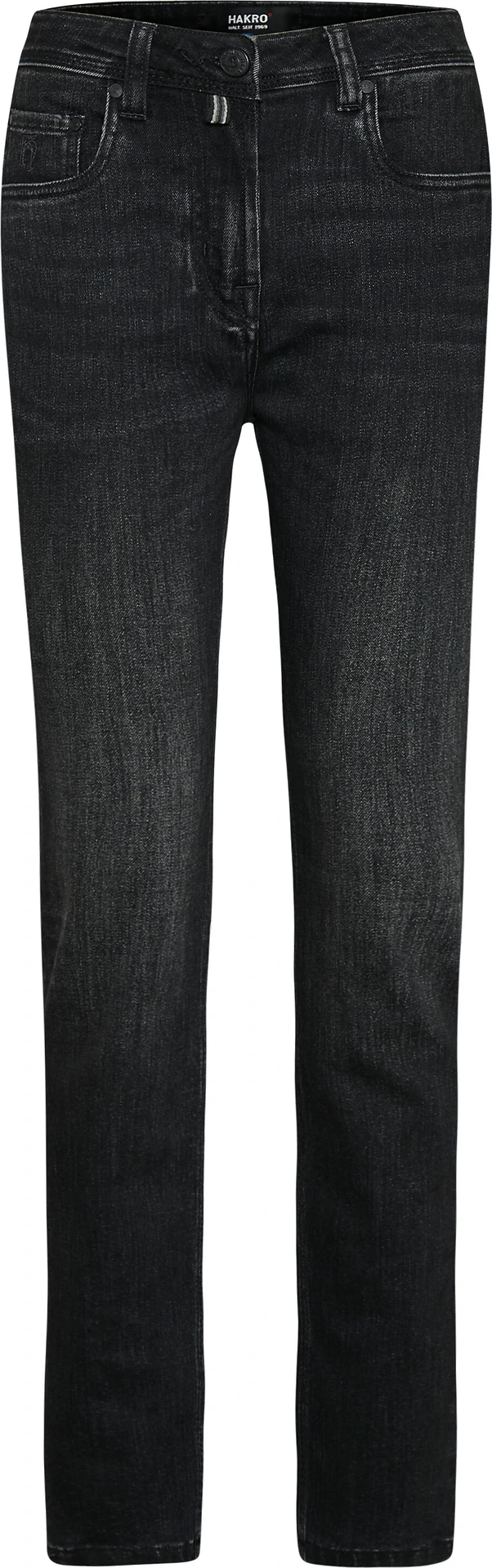 hakro-730-damen-5-pocket-jeanshose-x-stretch-eco-schwarz-front-1 HAKRO Damen 5-Pocket-Jeanshose X-Stretch 730 ECO