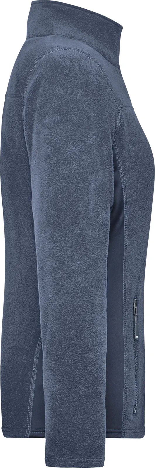 jn841-ladies-workwear-fleece-jacket-navy-navy-right-6 James & Nicholson Ladies Workwear Fleece Jacket -Strong-