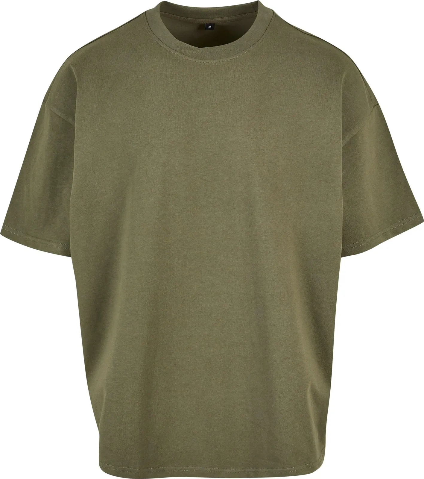 BYB-BY163-ultra-heavy-cotton-box-t-shirt-olive-front-4 Build Your Brand Ultra Heavy Cotton Box Tee
