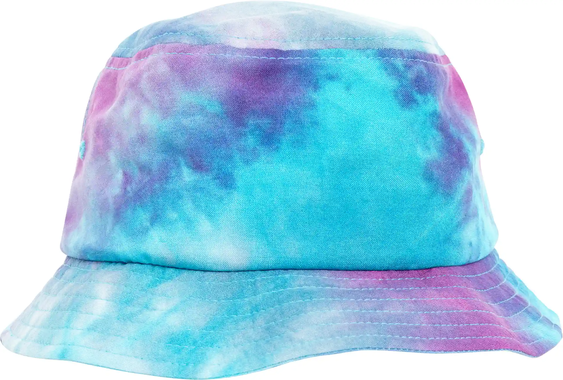 flexfit-5003td-festival-print-bucket-hat-purple-turquoise-front-1 FLEXFIT Festival Print Bucket Hat