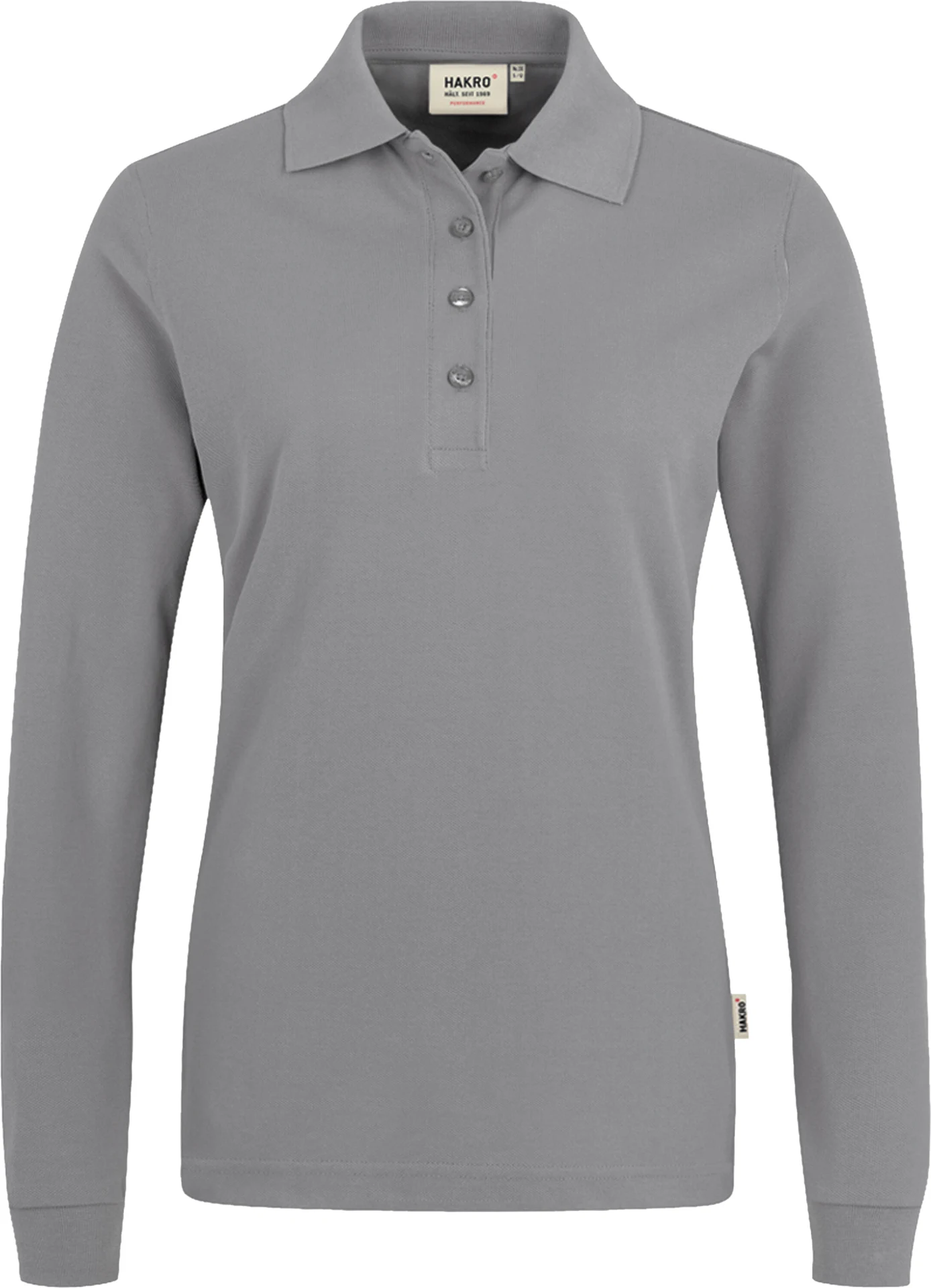 hakro-215-damen-longsleeve-poloshirt-mikralinar-titan-front-1 HAKRO Women-Longsleeve-Poloshirt 215 Mikralinar®