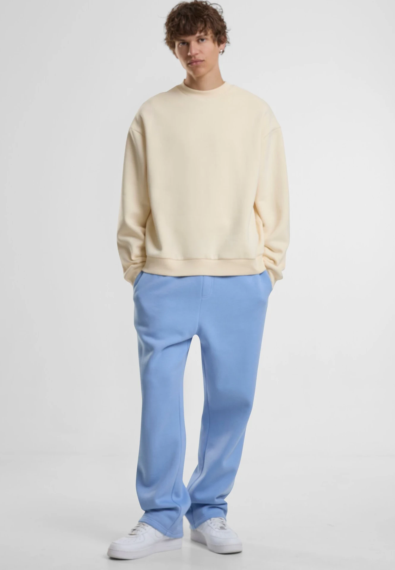 Build Your Brand Fluffy Track Sweatpants