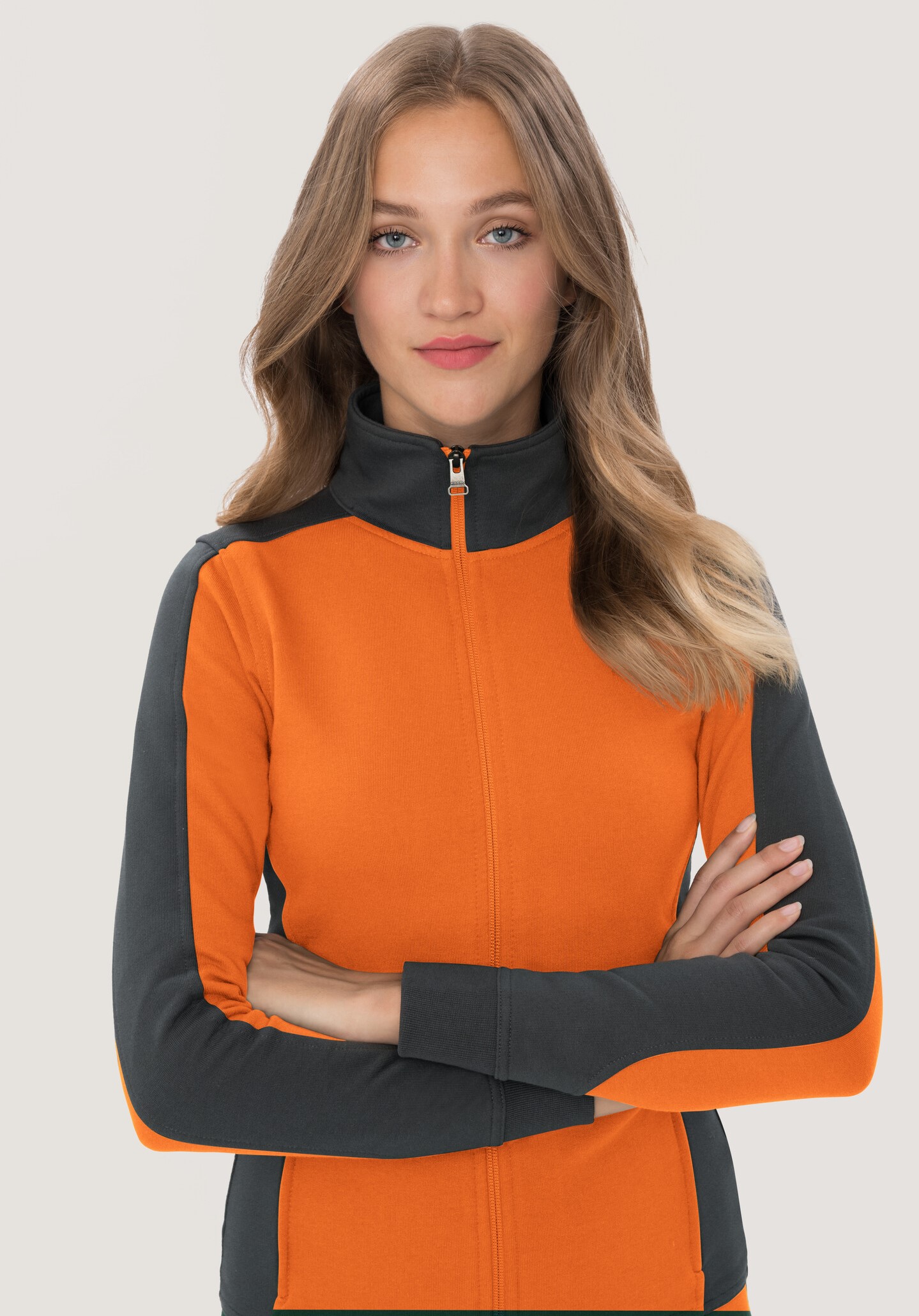 HAKRO Damen-Sweatjacke 277 Contrast Mikralinar® HAKRO Damen-Sweatjacke 277 Contrast Mikralinar®