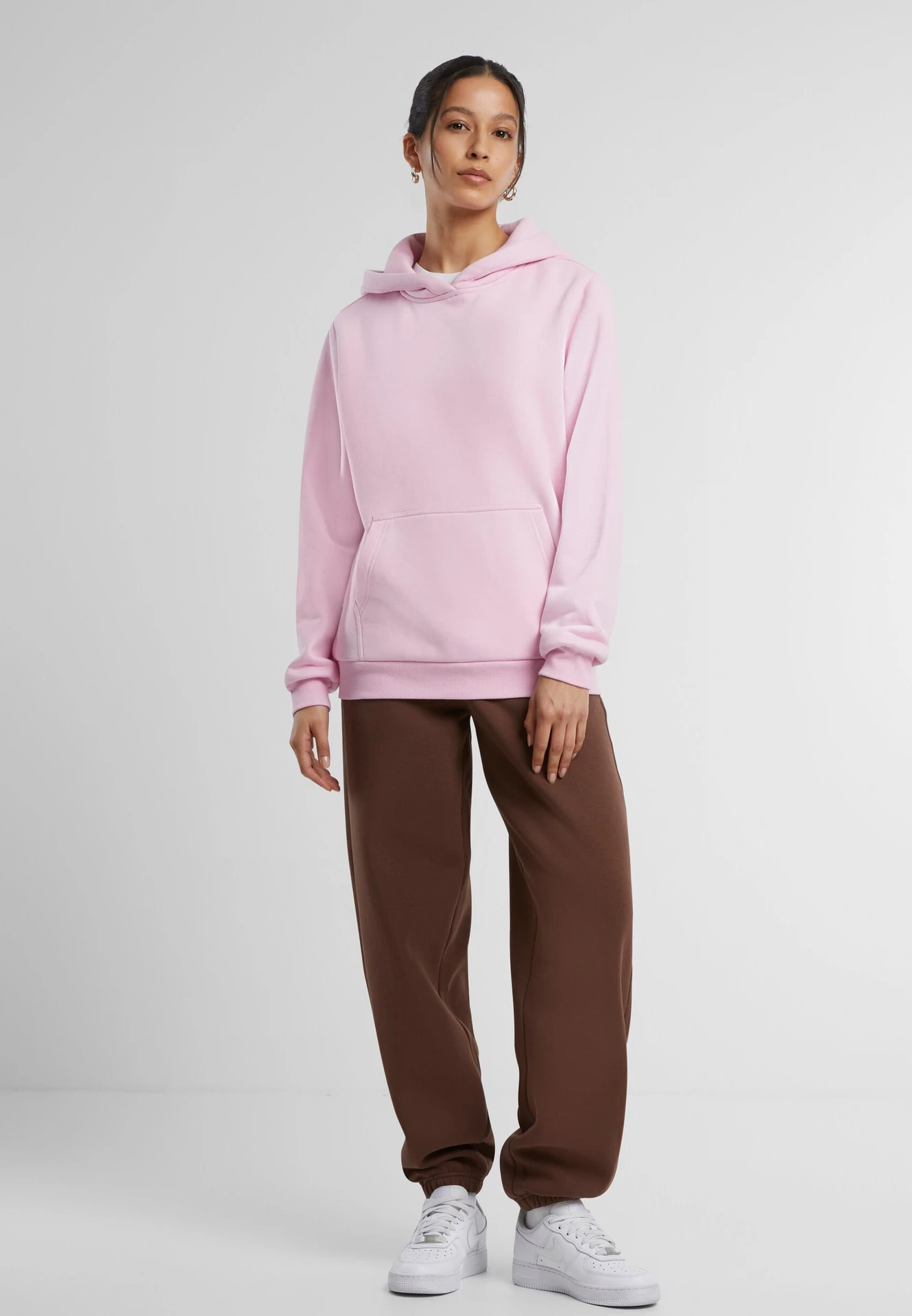 Build Your Brand Ladies Fluffy Hoody