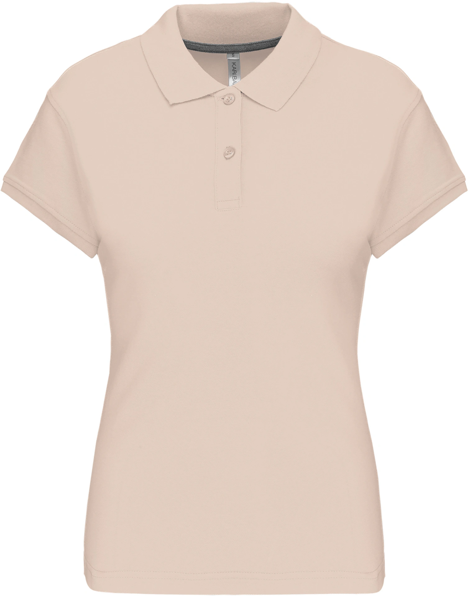kariban-K242-damen-pique-polo-lightsand-front-3 Kariban Damen Piqué Polo
