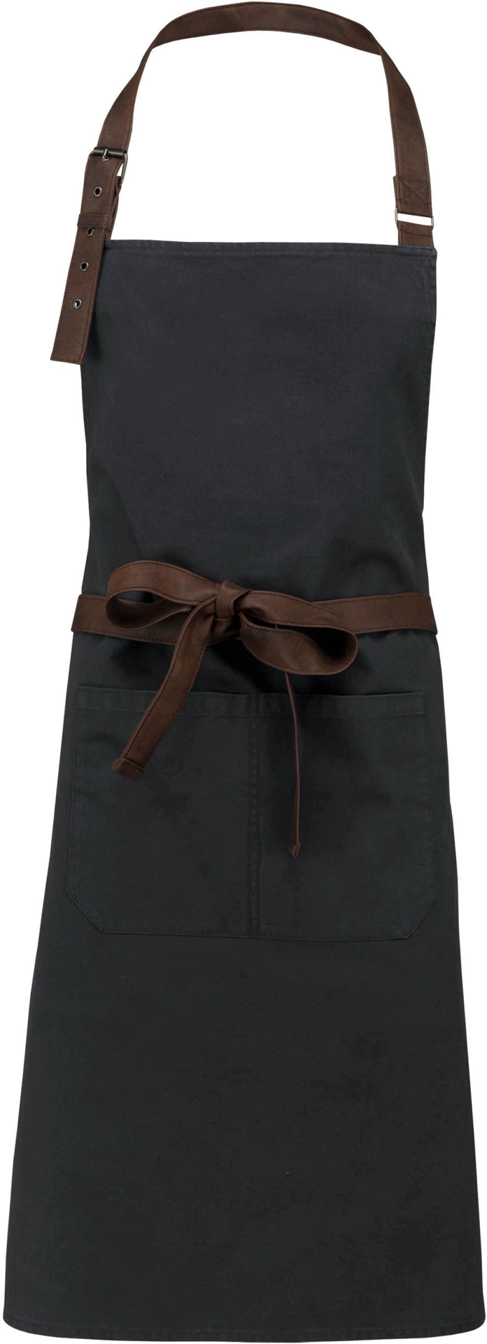 kariban-K8003-schuerze-vintagecharcoal-front-3 Kariban Vintage-Schürze