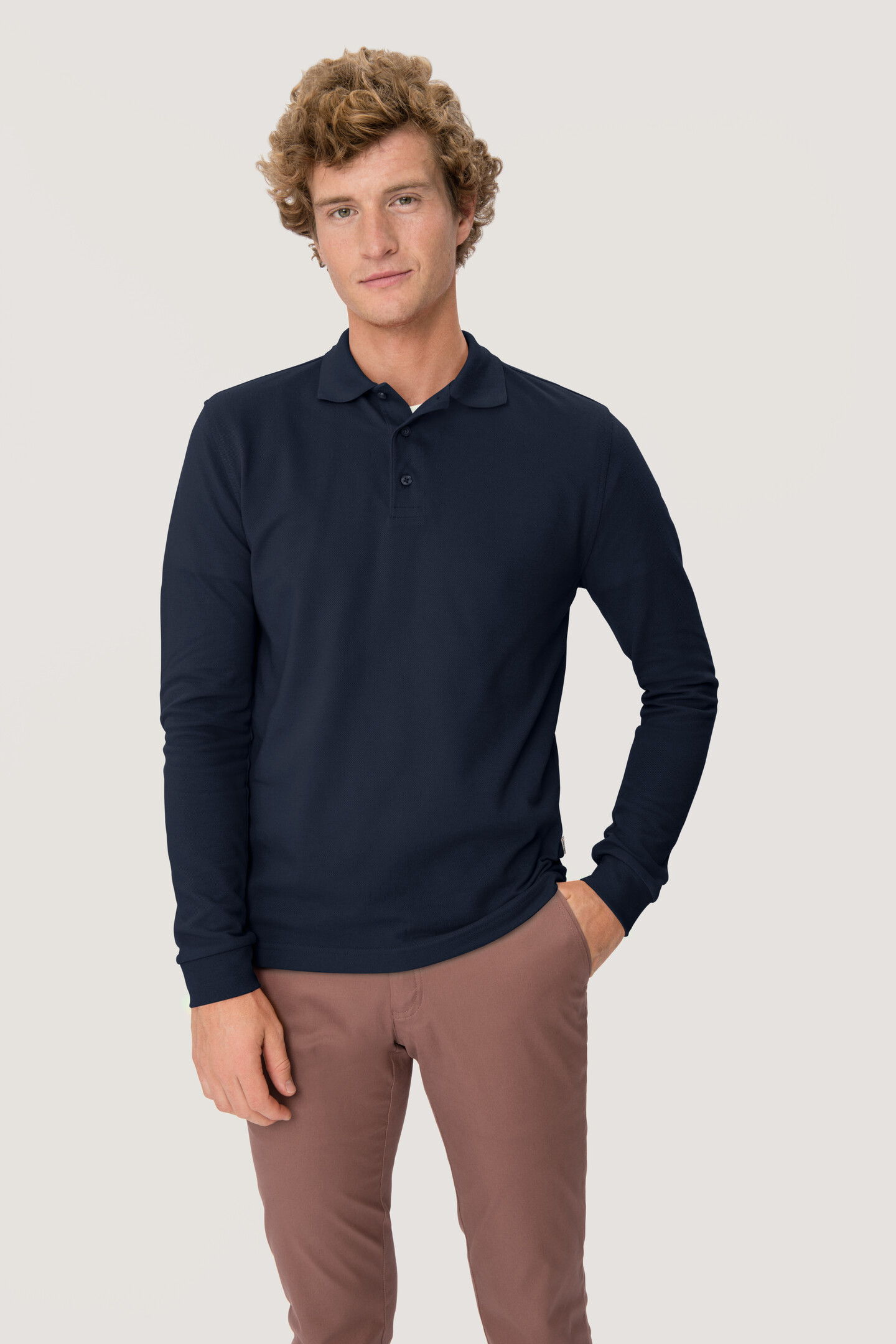HAKRO Longsleeve-Poloshirt 815 Mikralinar®