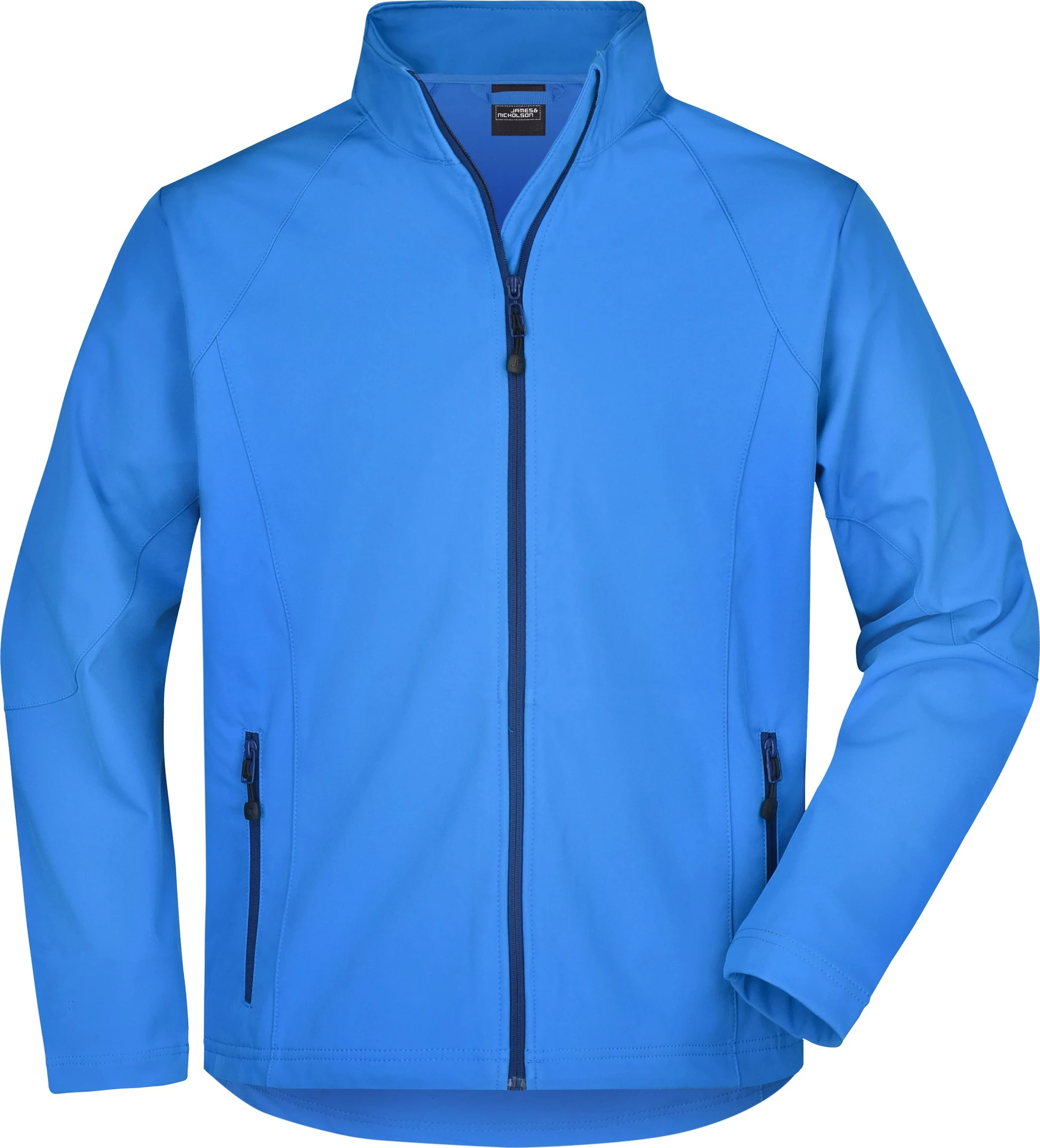 jn1020-mens-softshell-jacket-azur-front-3 James & Nicholson Men's Softshell Jacket