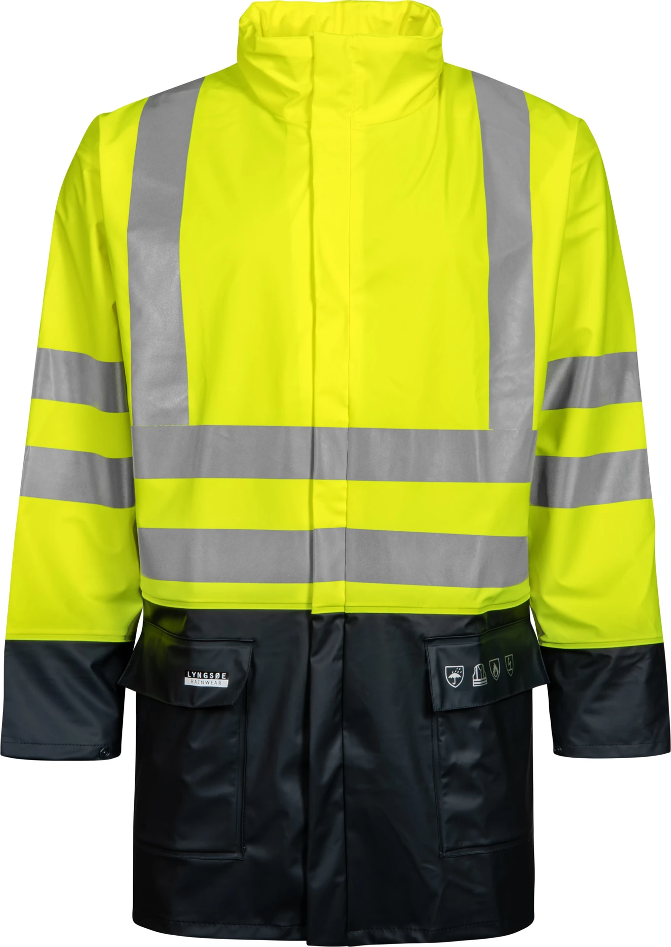 Lyngsøe FR-LR3055 Flammhemmende Hi-Vis Regenjacke