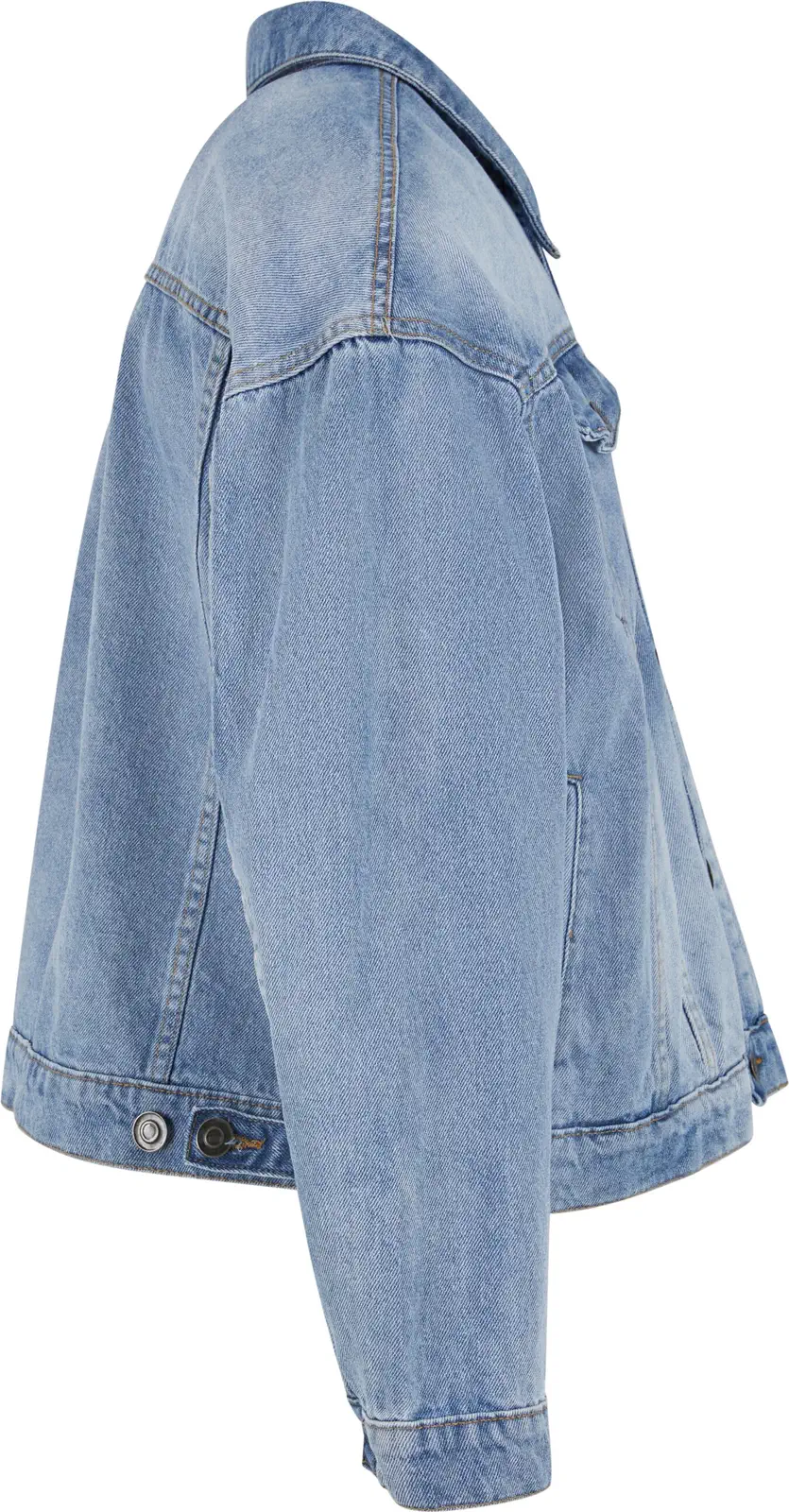 Build Your Brand Heavy Ounce Boxy Denim Jacket