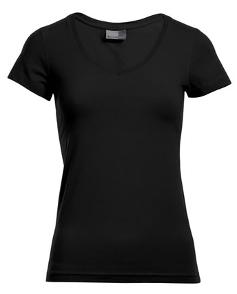 promodoro Womens Slim Fit V-Neck-T