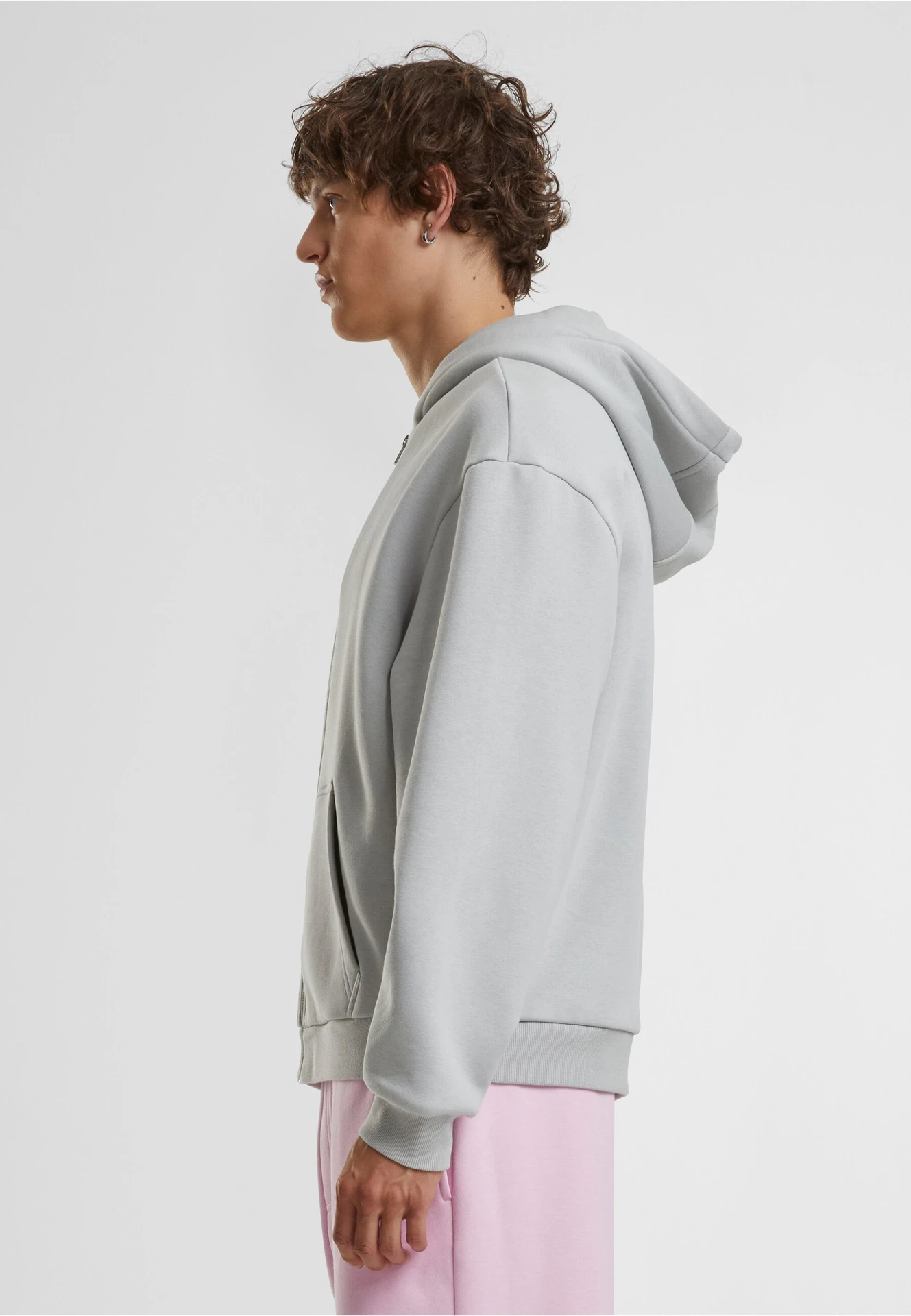 Build Your Brand Fluffy Zip Hoody