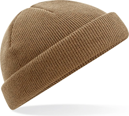 beechfield-b43r-recycled-mini-fisherman-beanie-biscuit-front-1 Beechfield Recycled Mini Fisherman Beanie