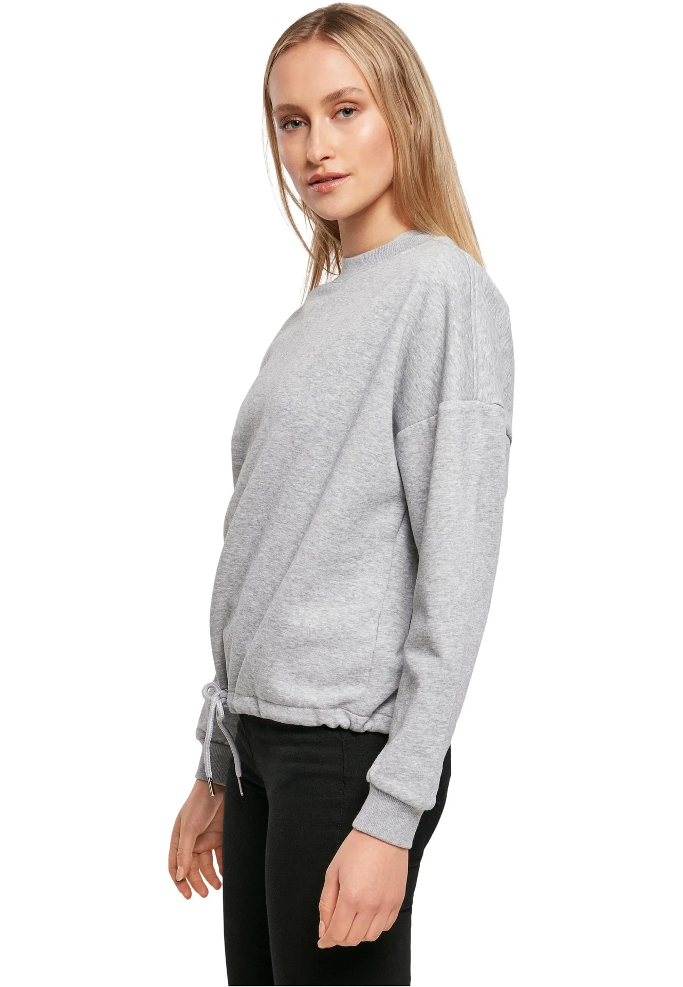 Build Your Brand Ladies Oversize Crewneck