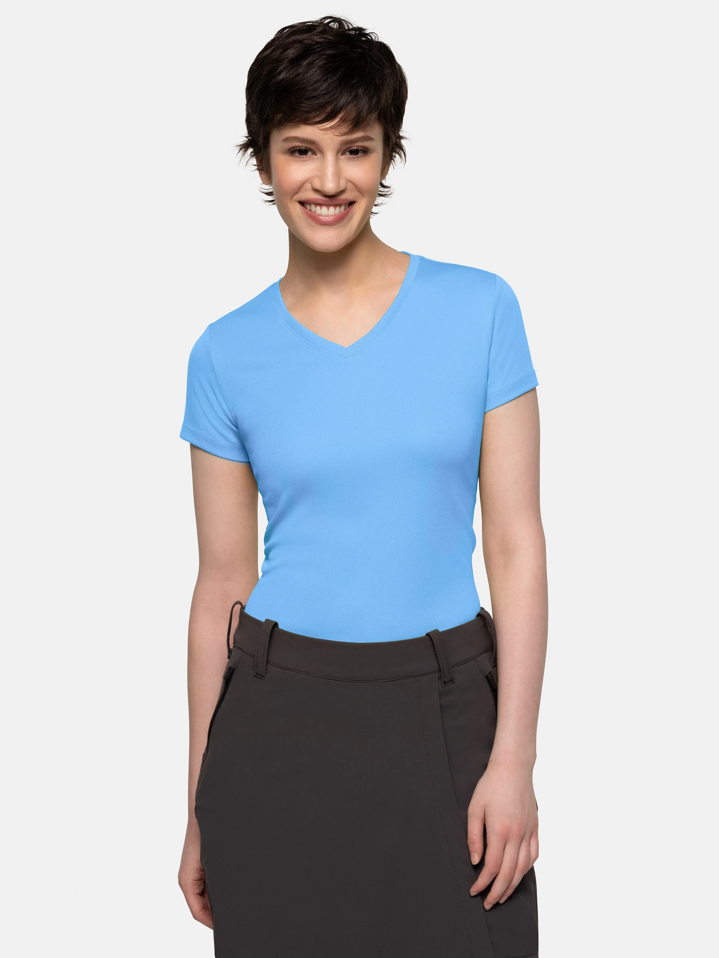 HAKRO Women-V-Shirt 187 Coolmax