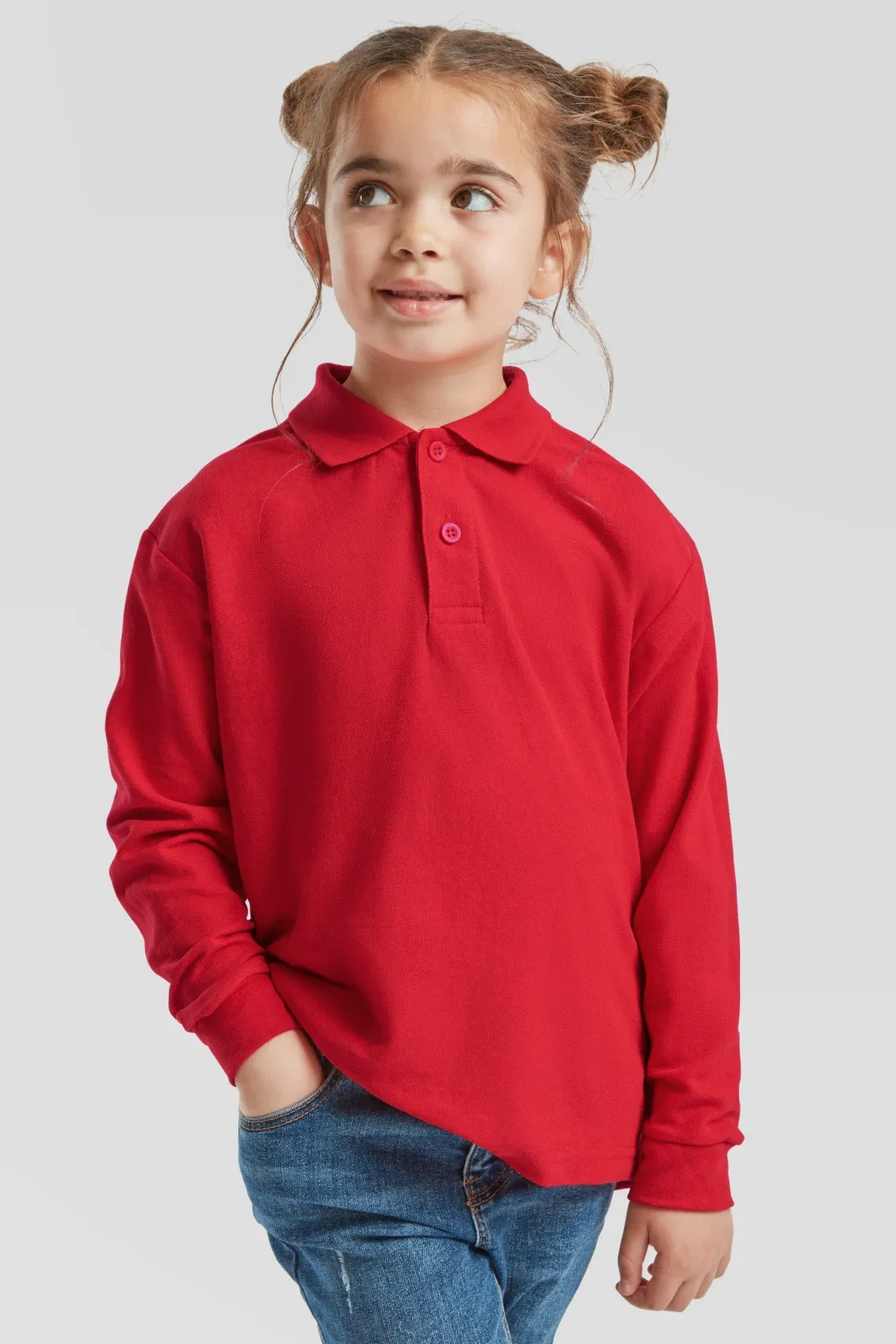 F.O.L. Long Sleeve 65/35 Polo Kids