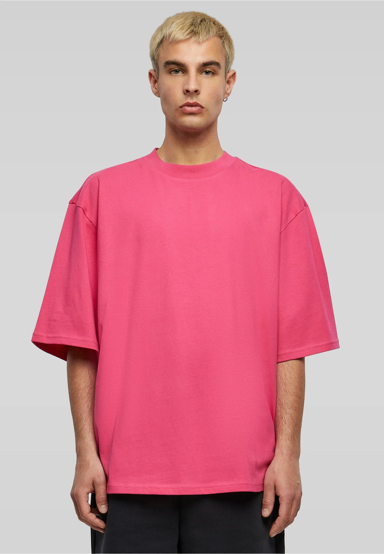 BYB-BY256-oversized-sleeve-t-shirt-hibiskuspink-model-0 Build Your Brand Oversized Sleeve Tee