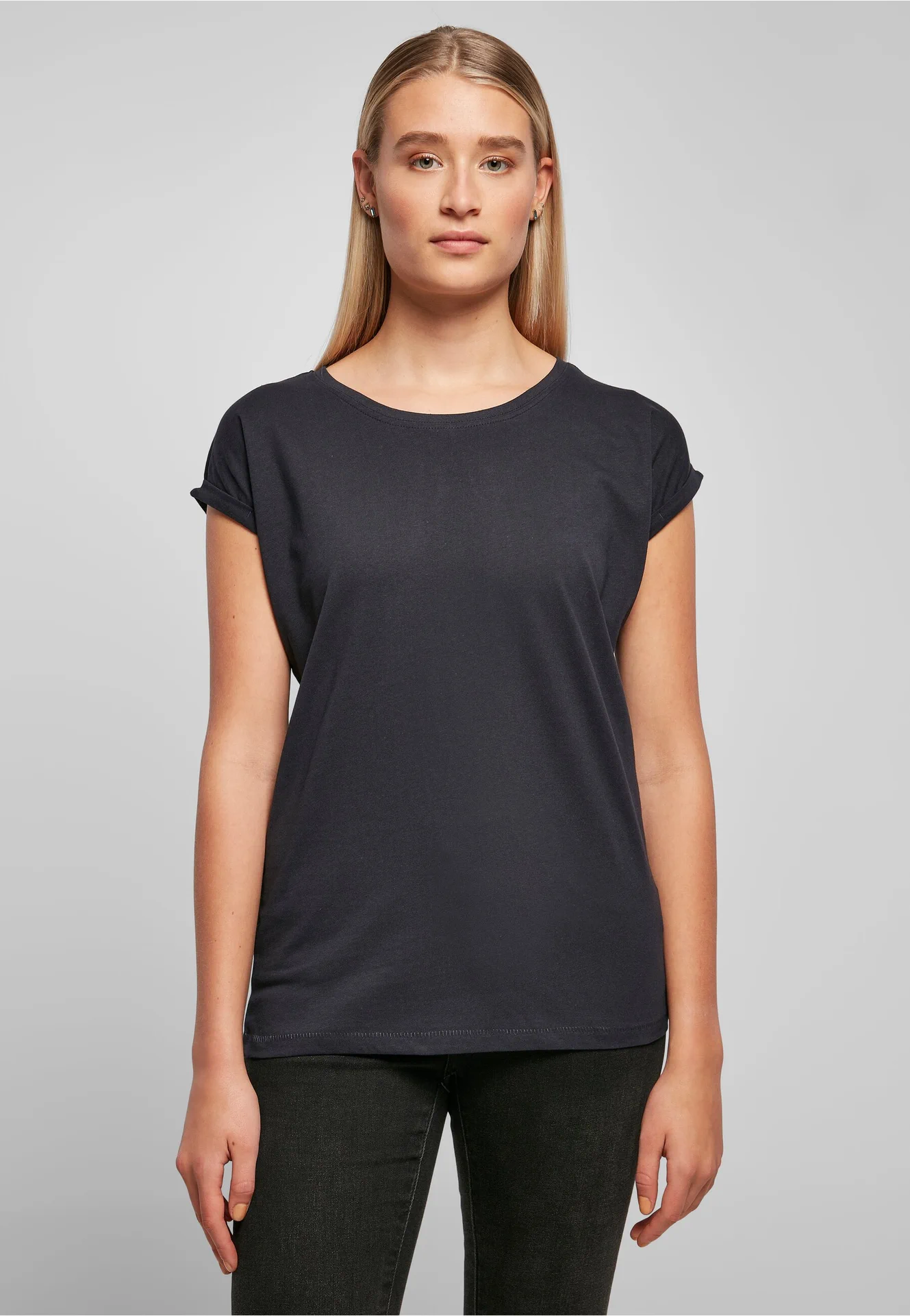 Build Your Brand Ladies Extended Shoulder Tee