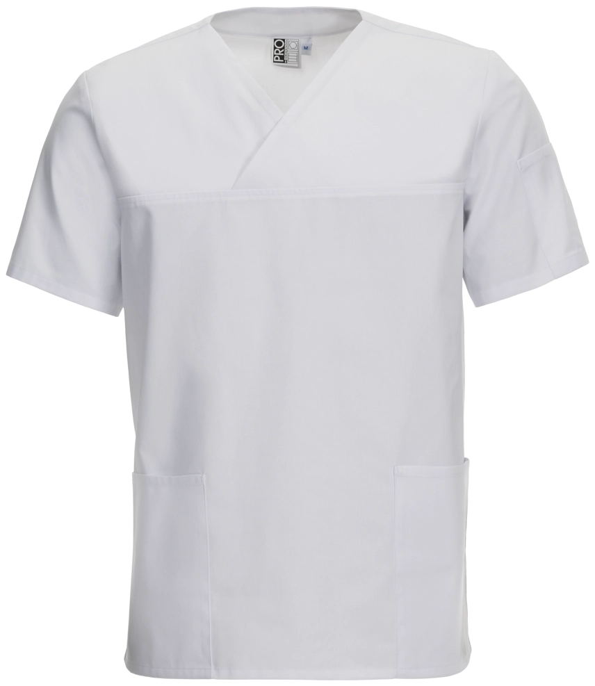 leiber-12-2254-schlupfkasack-kurzarm-weiss-front-3 Leiber Unisex-Schlupfkasack kurzarm 12/2254
