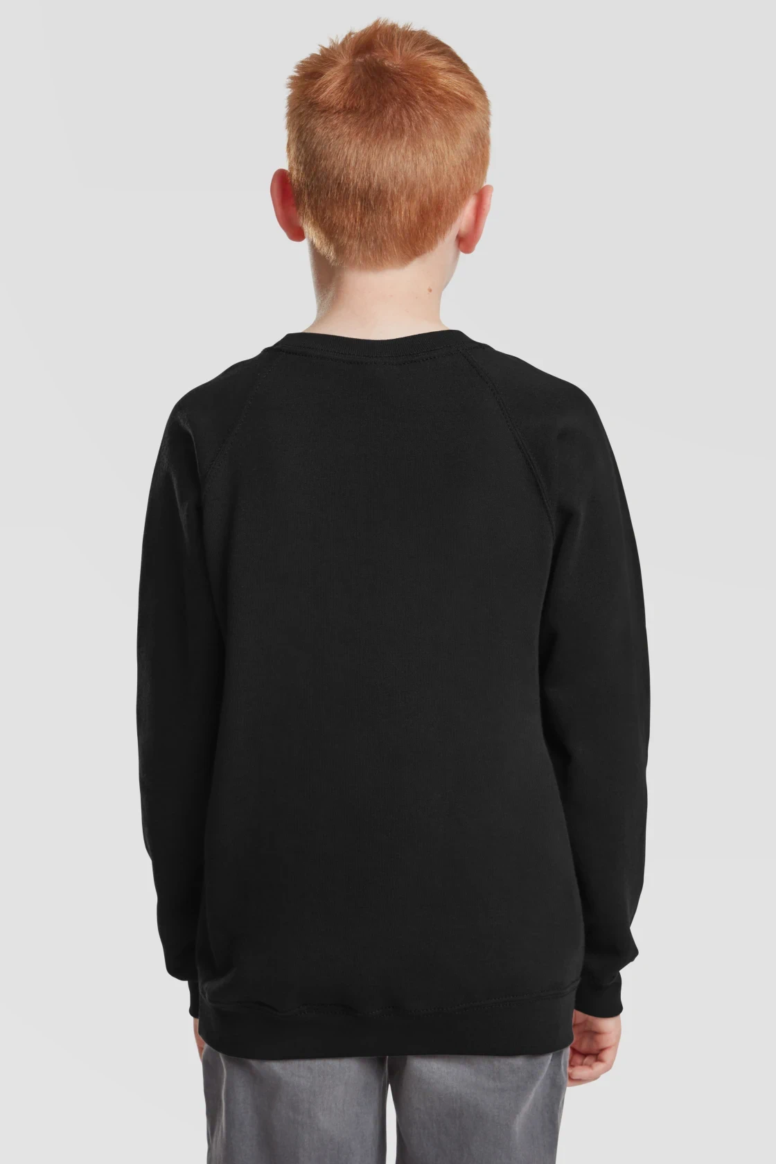 fruit-of-the-loom-62-039-0-kids-classic-raglan-sweatshirt-black-model-2 F.O.L. Classic Raglan Sweat Kids
