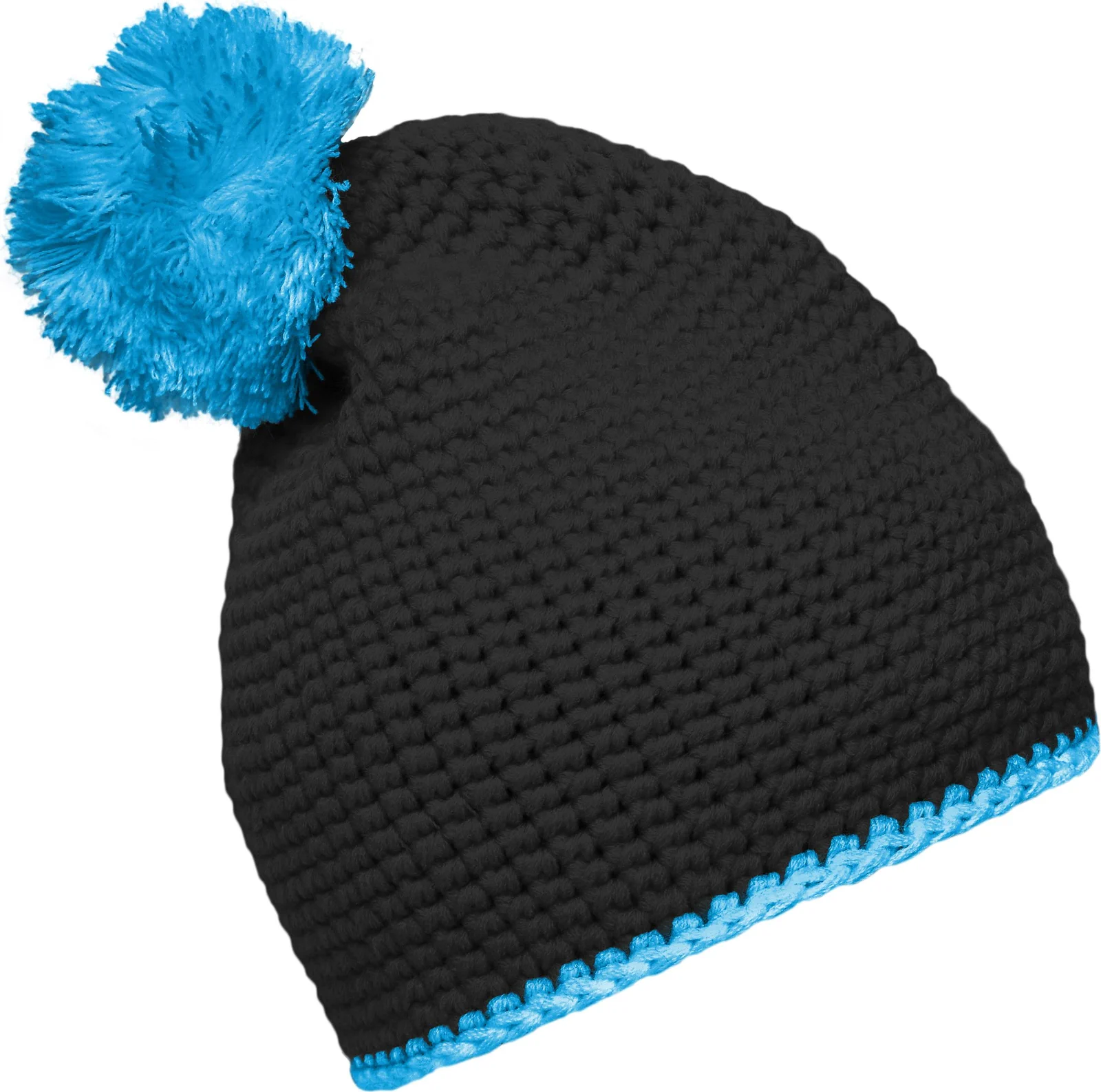 myrtle beach Pompon Hat with Contrast Stripe