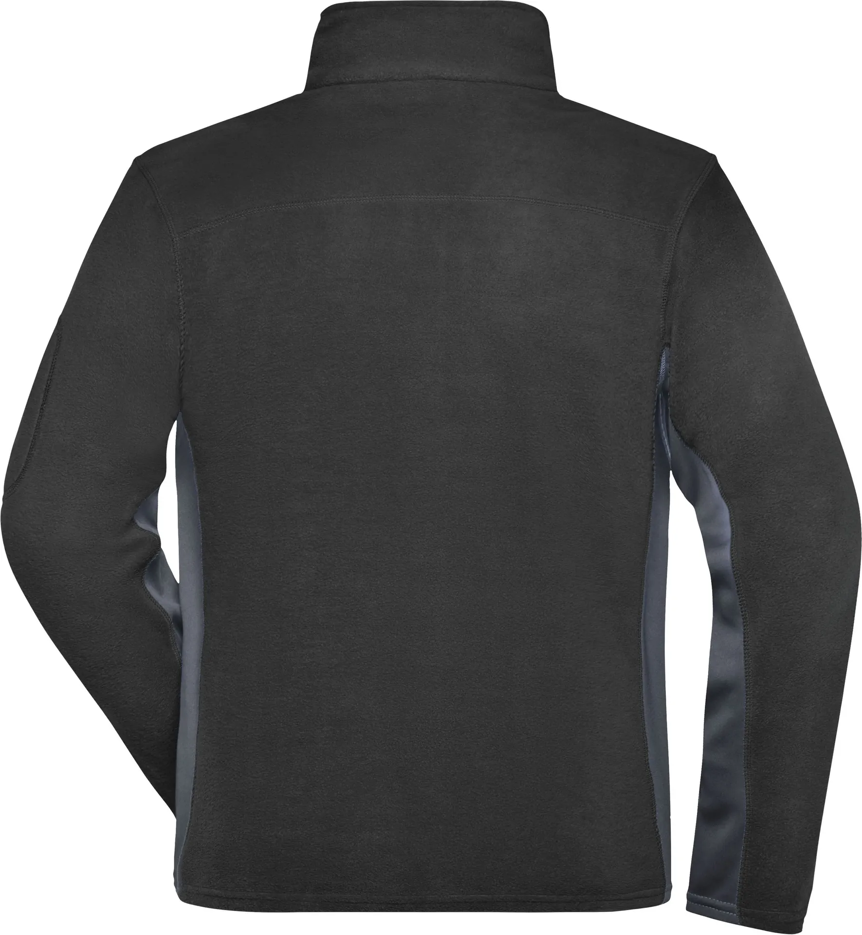 jn842-mens-workwear-fleece-jacket-black-carbon-back-5 James & Nicholson Men's Workwear Fleece Jacket -Strong-