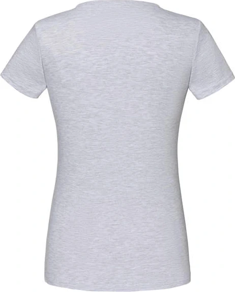 fruit-of-the-loom-61-444-0-ladies-iconic-150-v-neck-t-shirt-heathergrey-6 F.O.L. Ladies Iconic 150 V Neck T